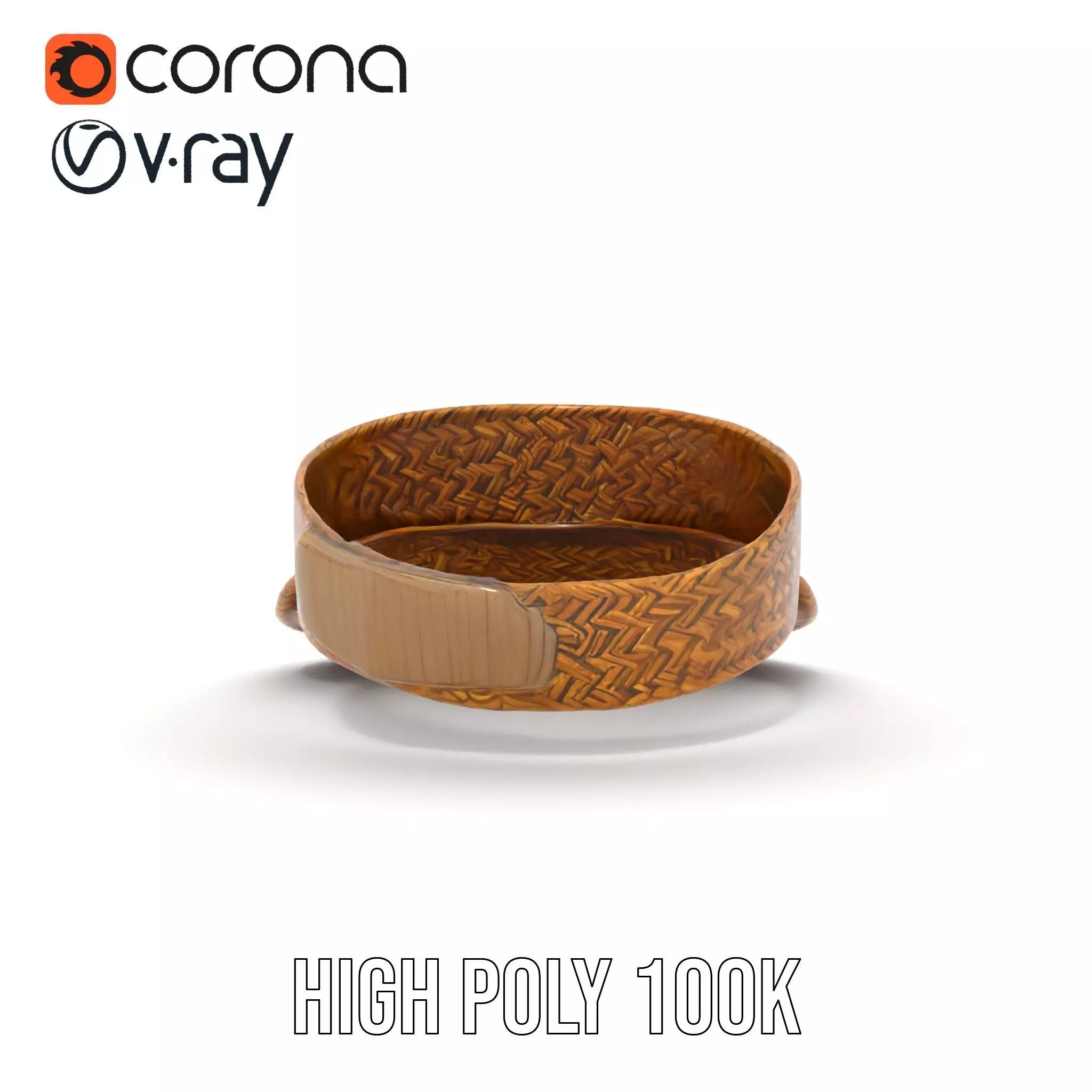 Natural Straw Sun Visor model pack Low-poly 3D model_24