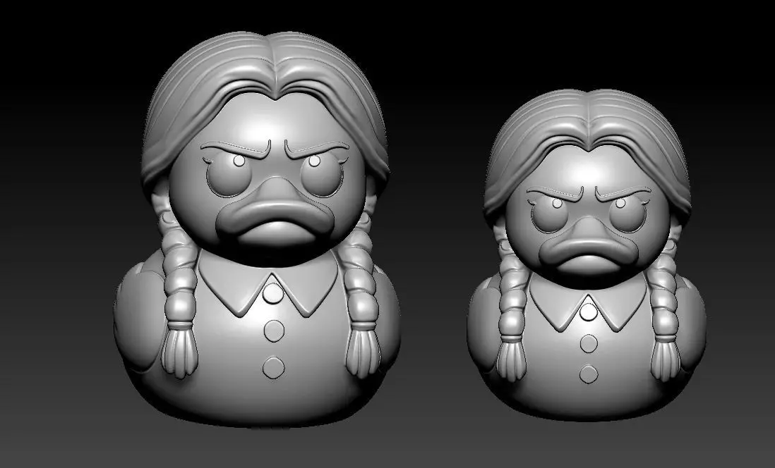 Rubber Duck - WEDNESDAY model - 3D print 3D print model_3