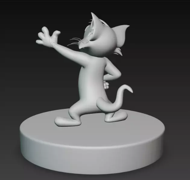 Tom Jerry Iconic Pose 3D Model For 3D Print 3D print model_4