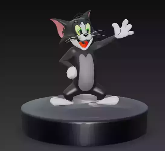 Tom Jerry Iconic Pose 3D Model For 3D Print