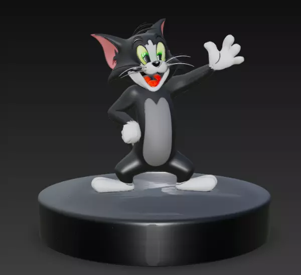 Tom Jerry Iconic Pose 3D Model For 3D Print 3D print model_0