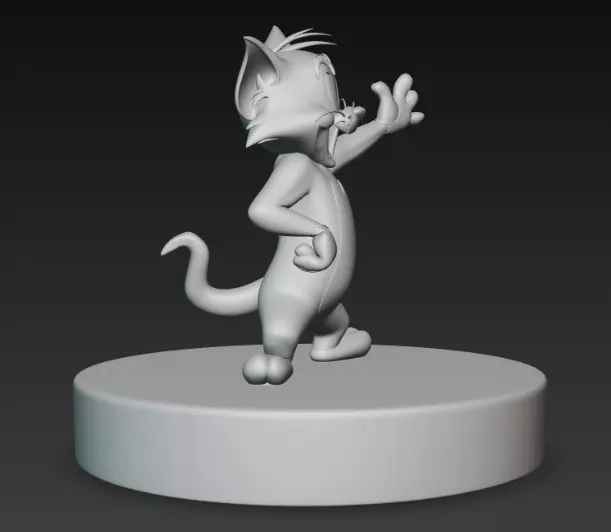 Tom Jerry Iconic Pose 3D Model For 3D Print 3D print model_2