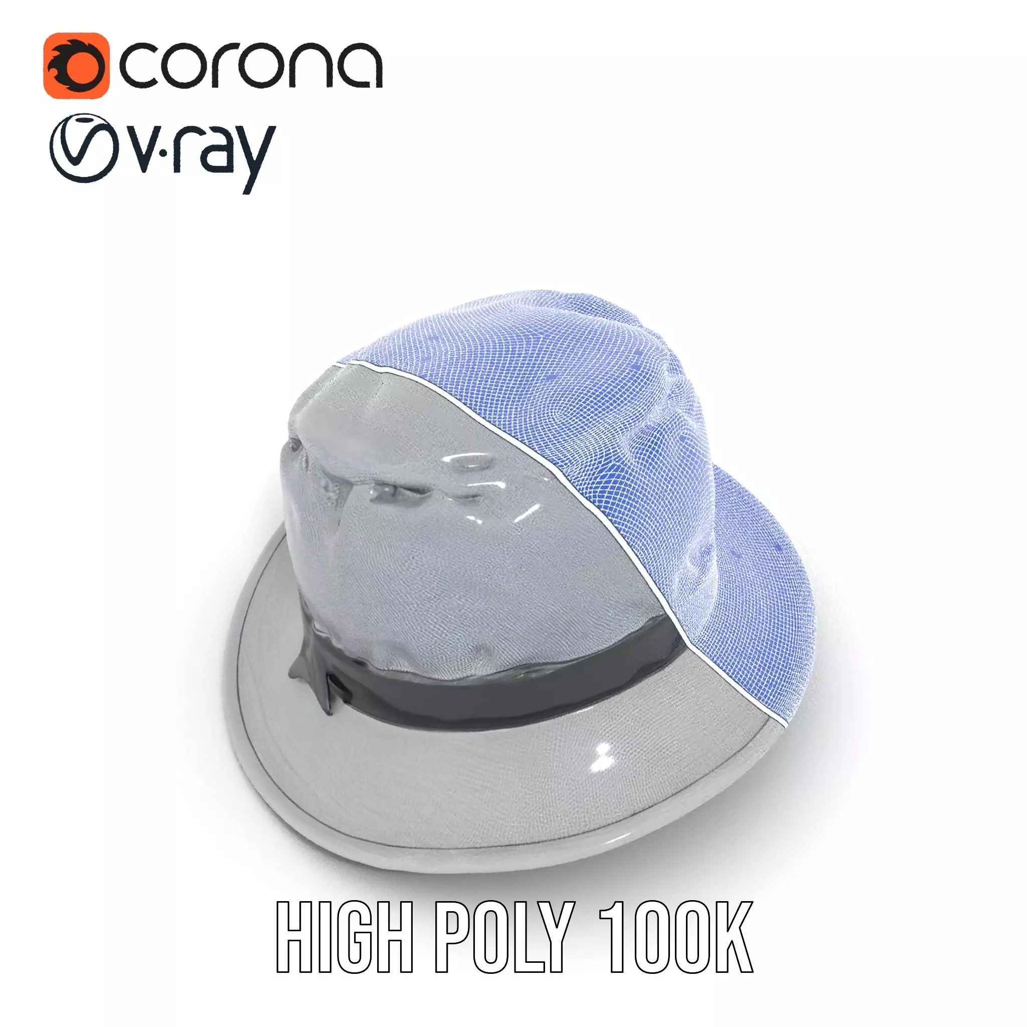 Canvas Bucket Hat model pack Low-poly 3D model_35