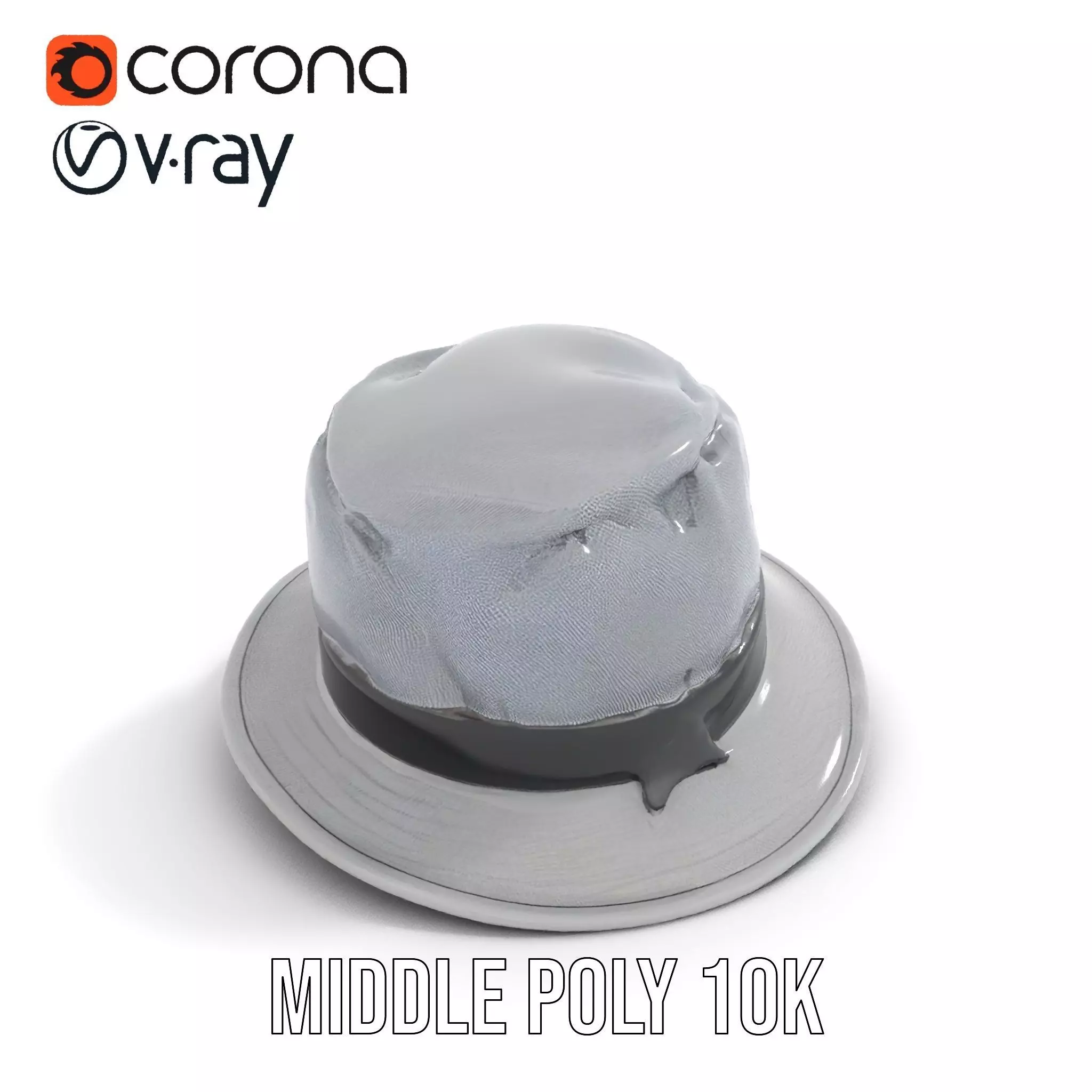 Canvas Bucket Hat model pack Low-poly 3D model_14