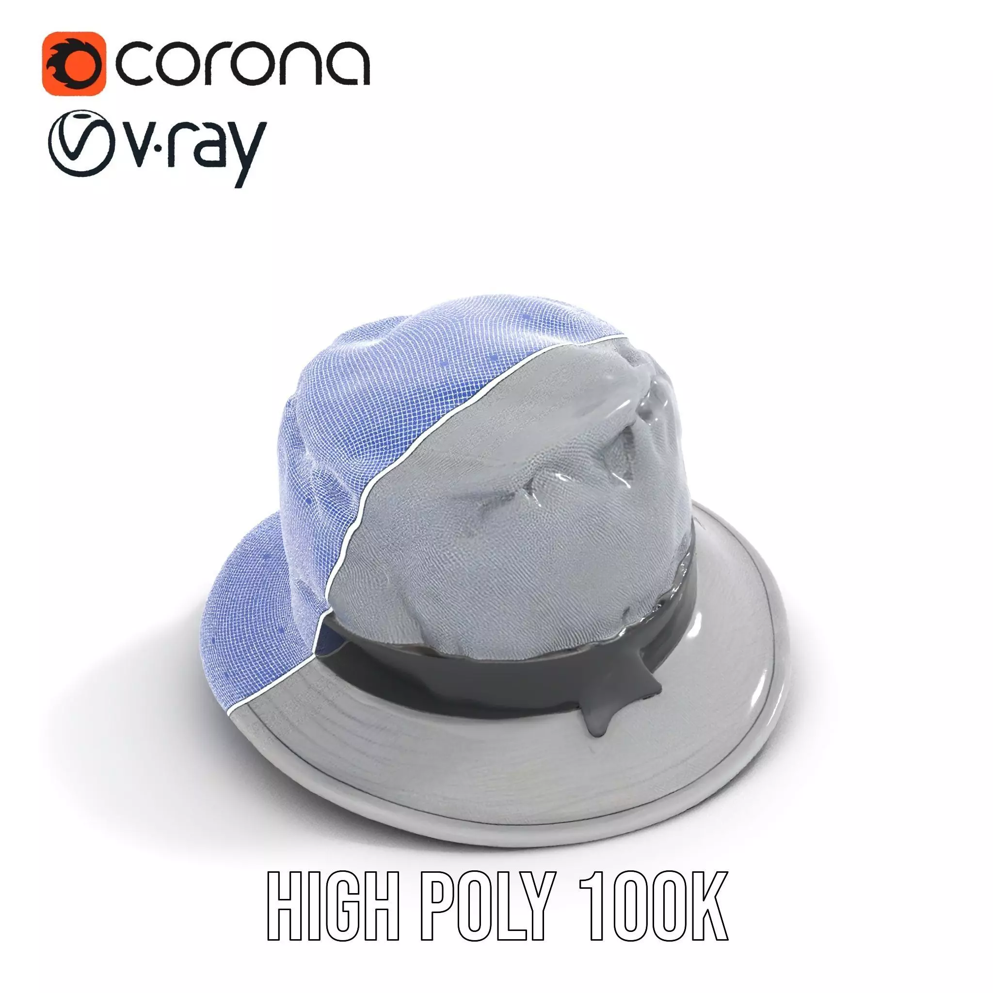 Canvas Bucket Hat model pack Low-poly 3D model_27