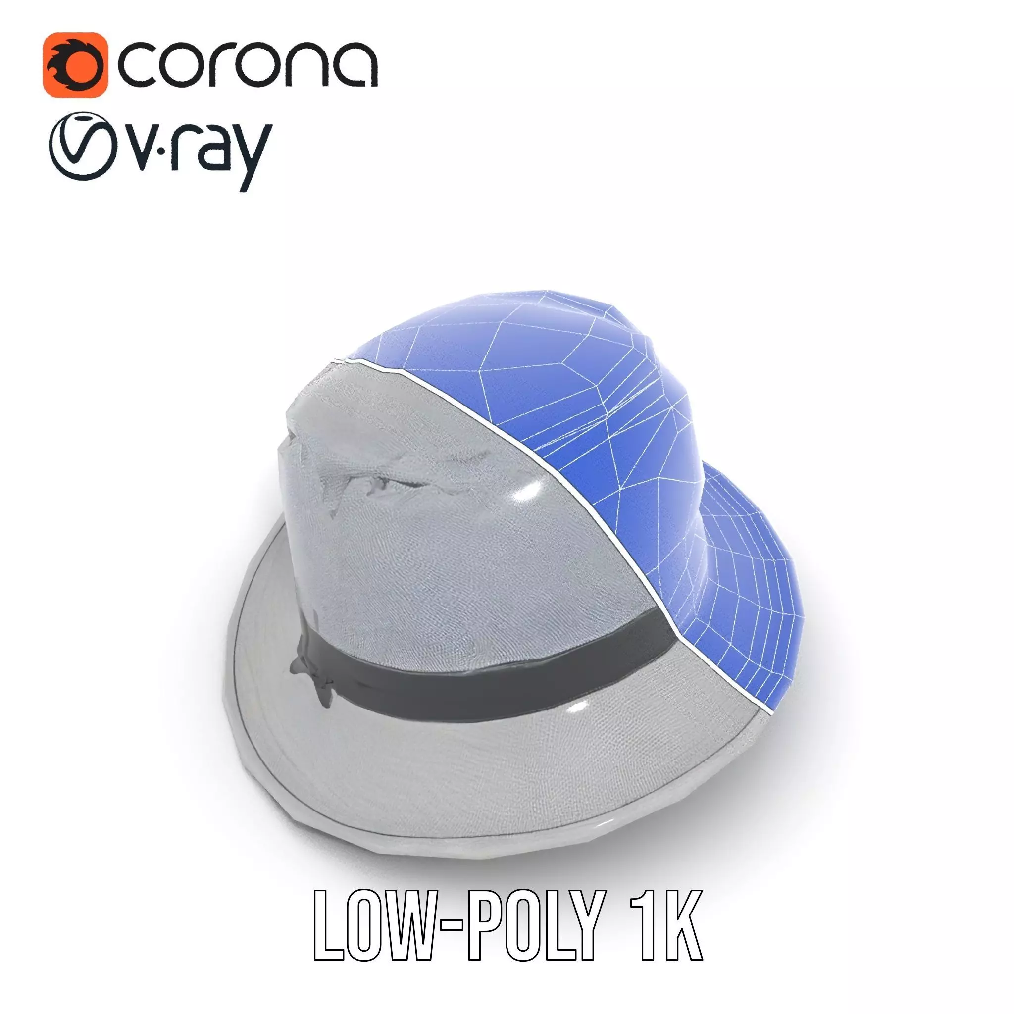 Canvas Bucket Hat model pack Low-poly 3D model_15