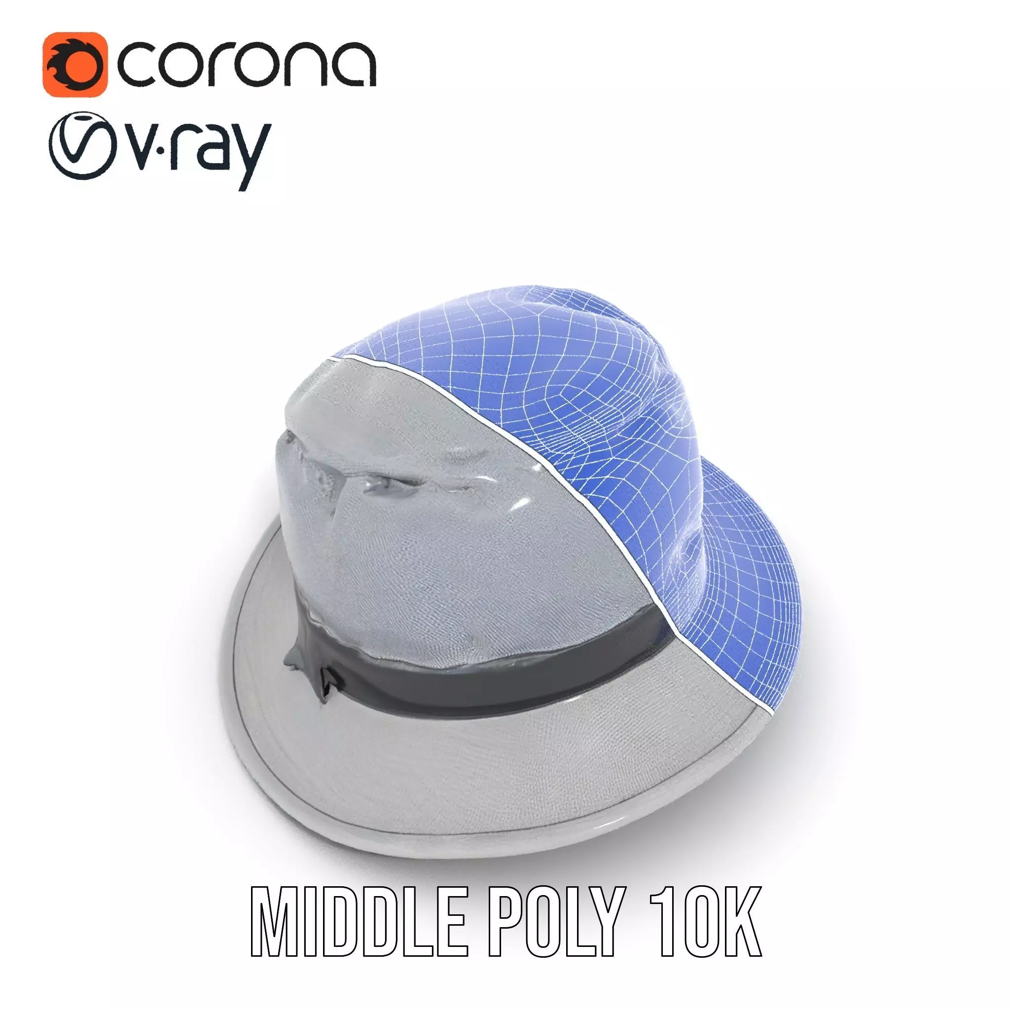 Canvas Bucket Hat model pack Low-poly 3D model_17