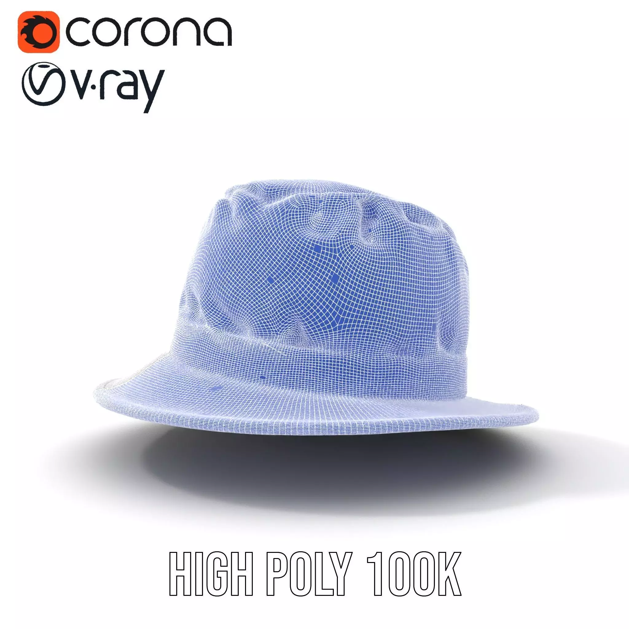 Canvas Bucket Hat model pack Low-poly 3D model_33