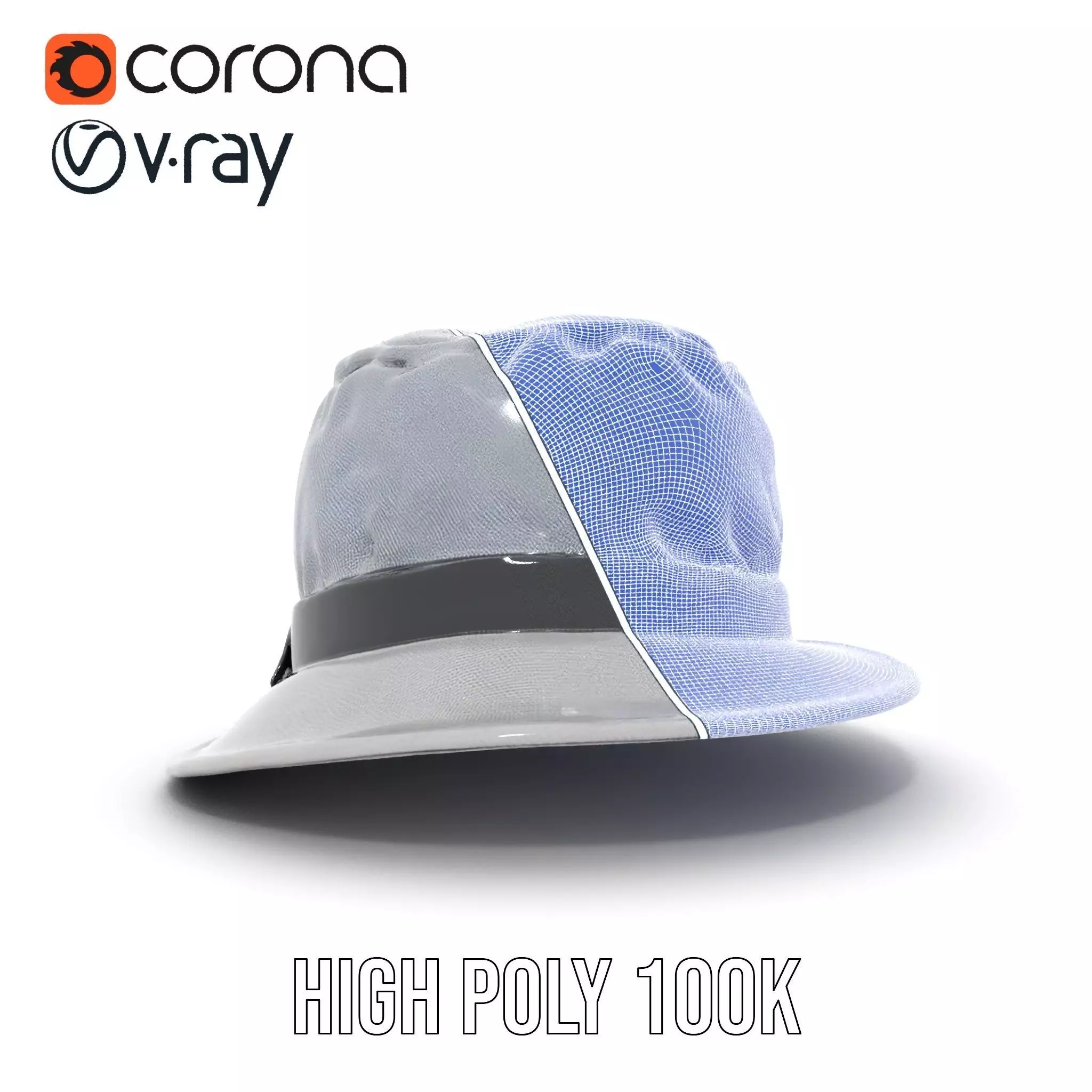 Canvas Bucket Hat model pack Low-poly 3D model_34