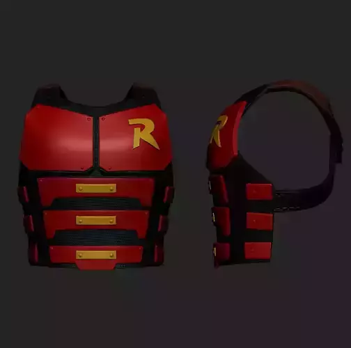 Robin chest armor one12 scale for Vtoy body 3D print model