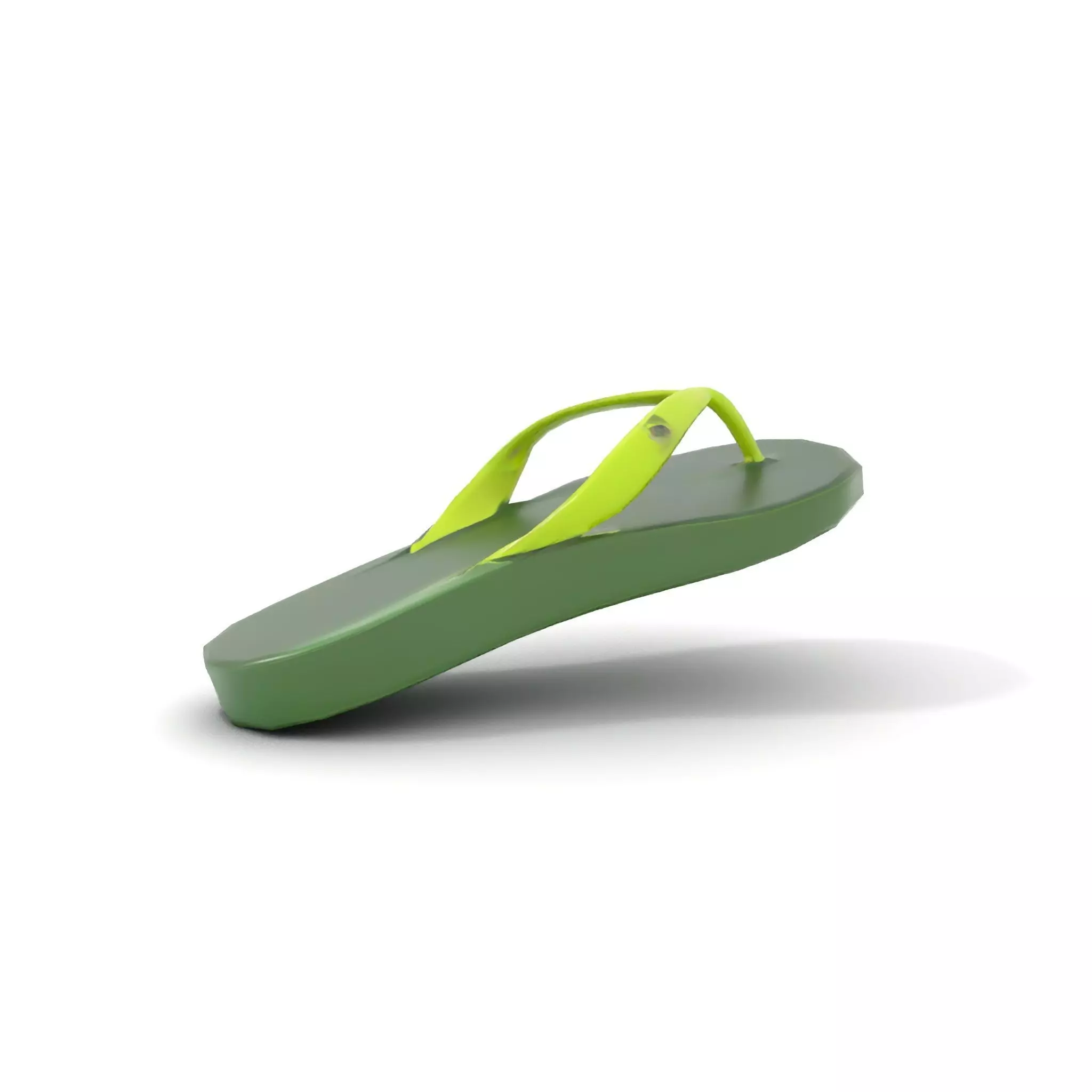 Lime Green Sandal model pack Low-poly 3D model_8