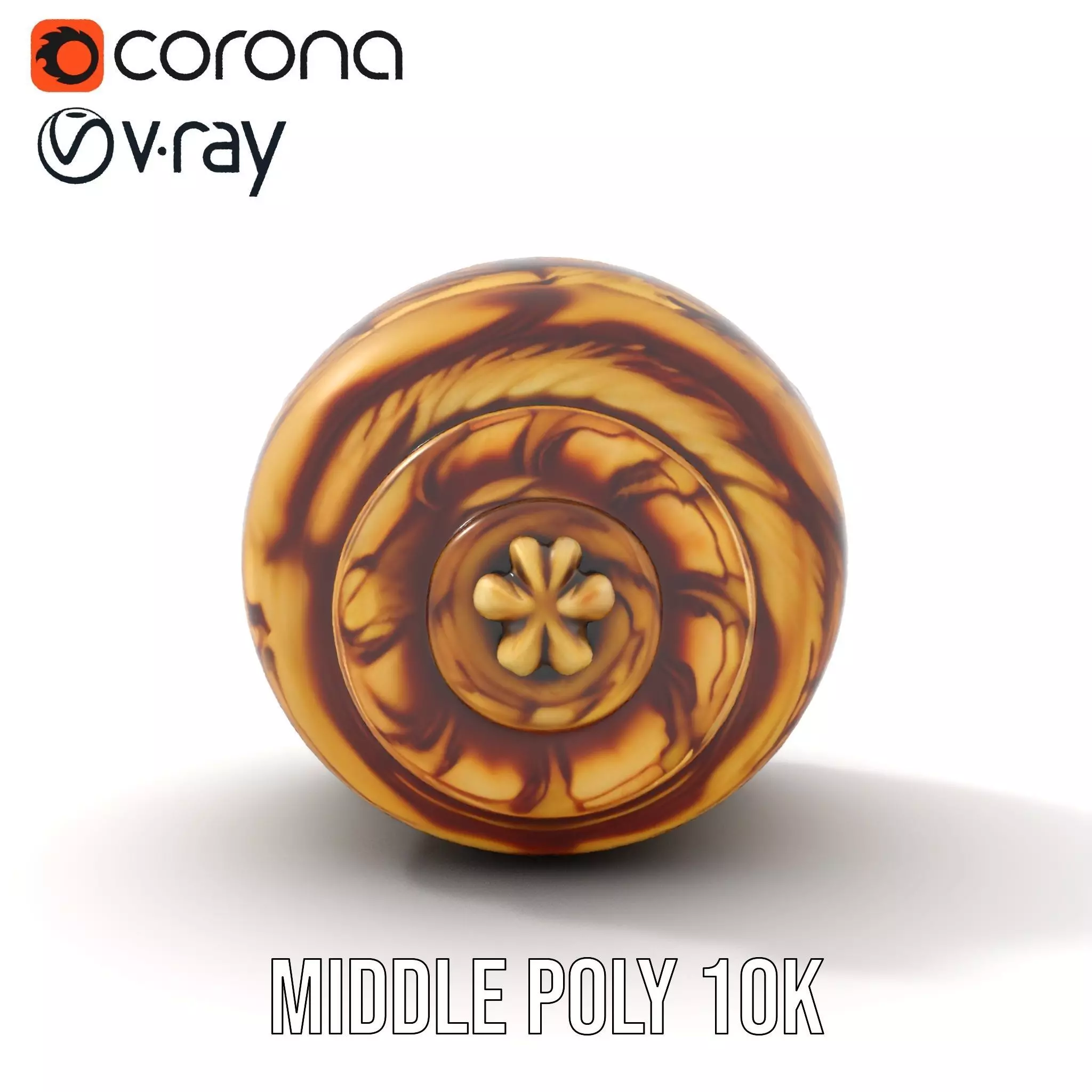 Spiral Seashell model pack Low-poly 3D model_7