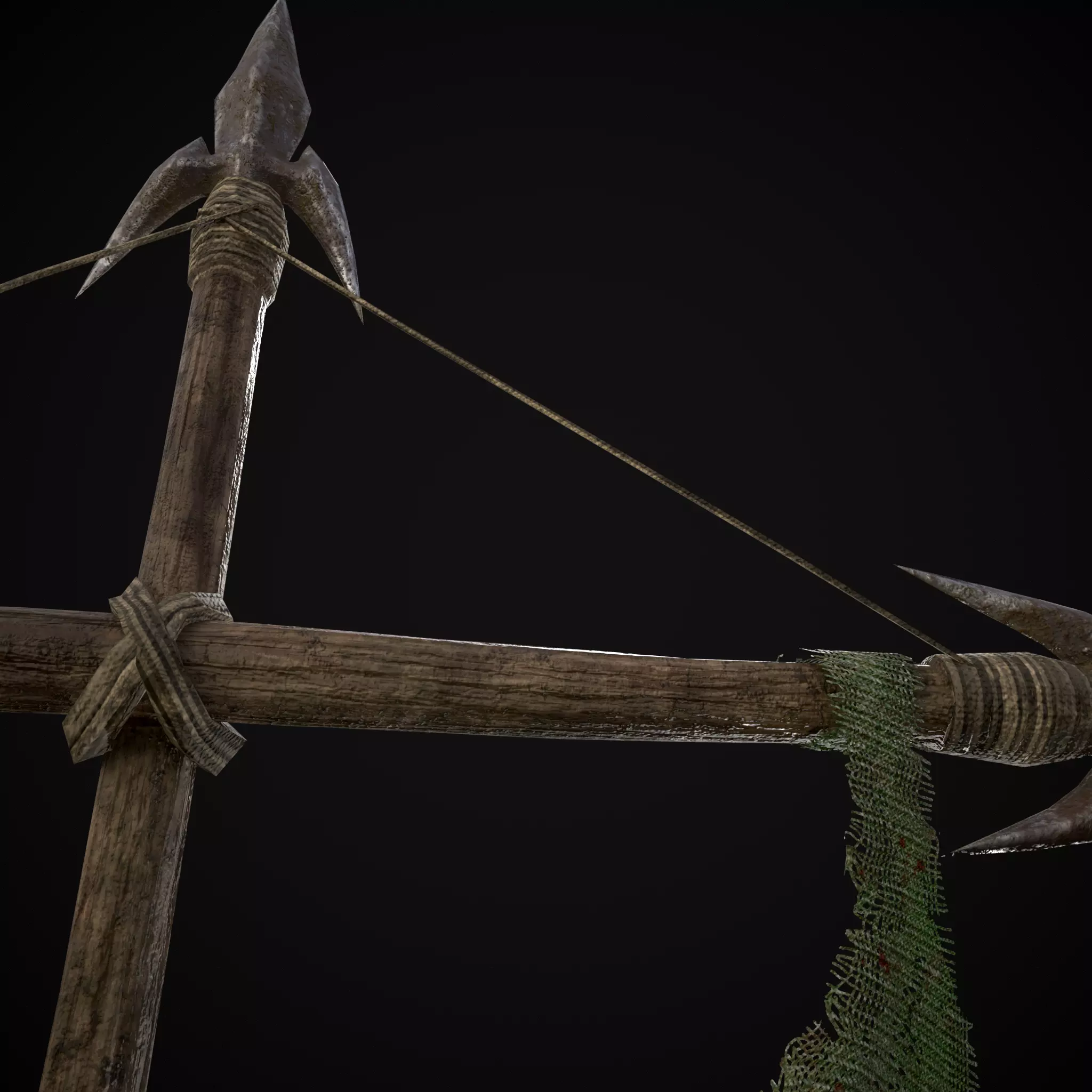 GW War Banner Low-poly 3D model_21