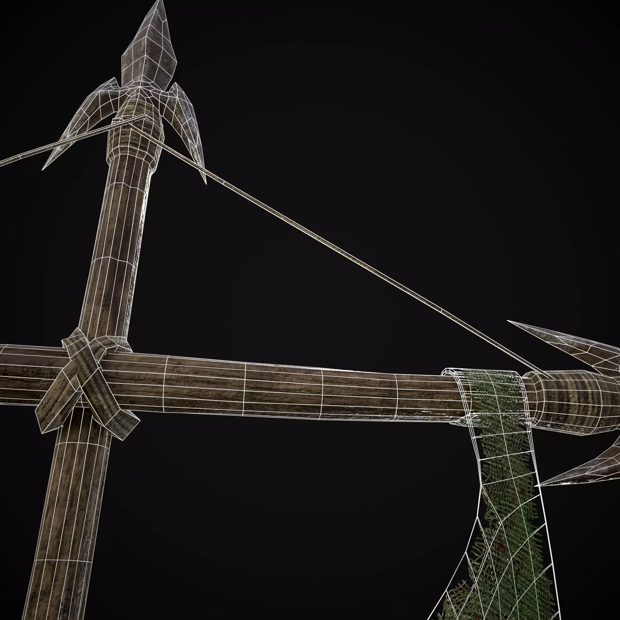 GW War Banner Low-poly 3D model_22