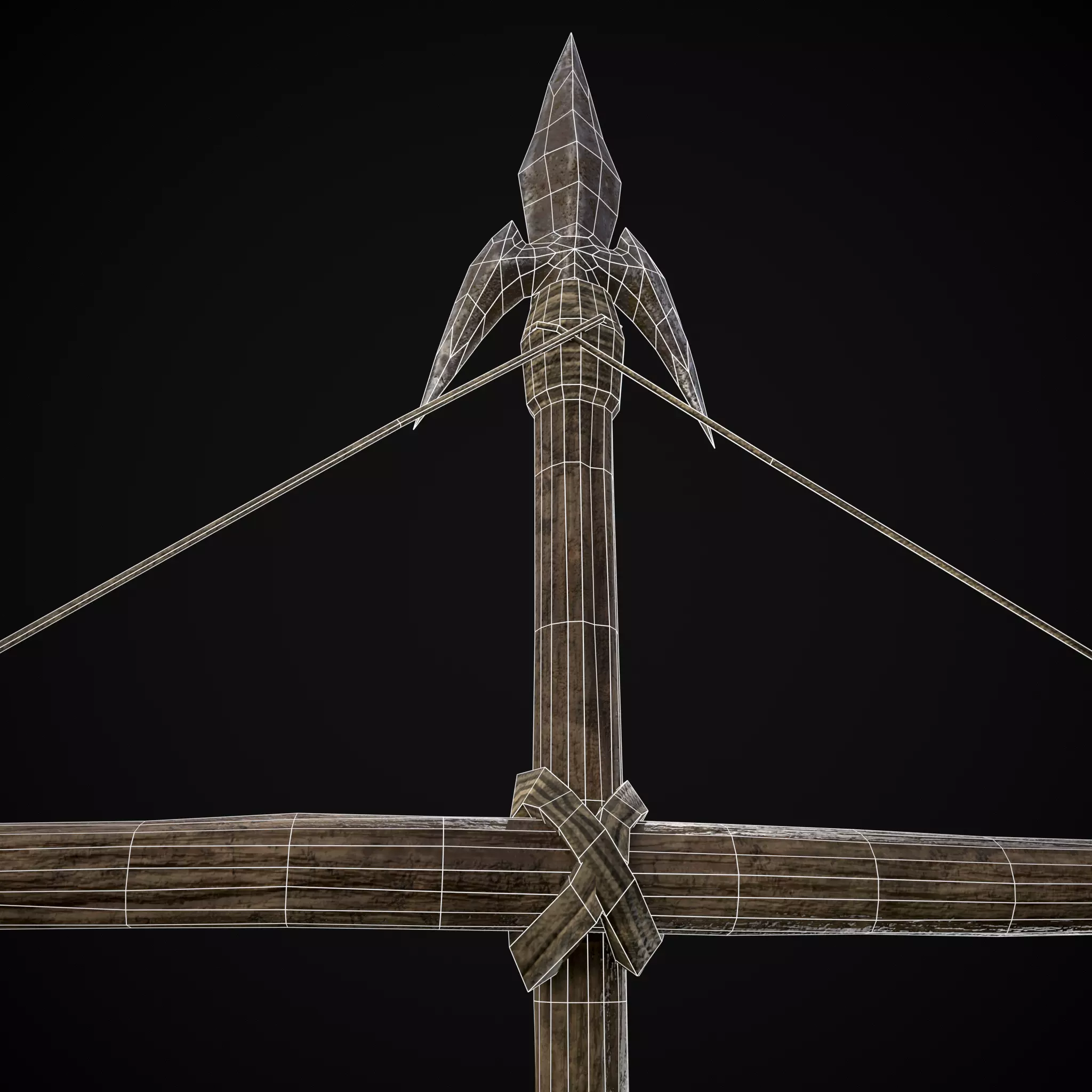 GW War Banner Low-poly 3D model_20