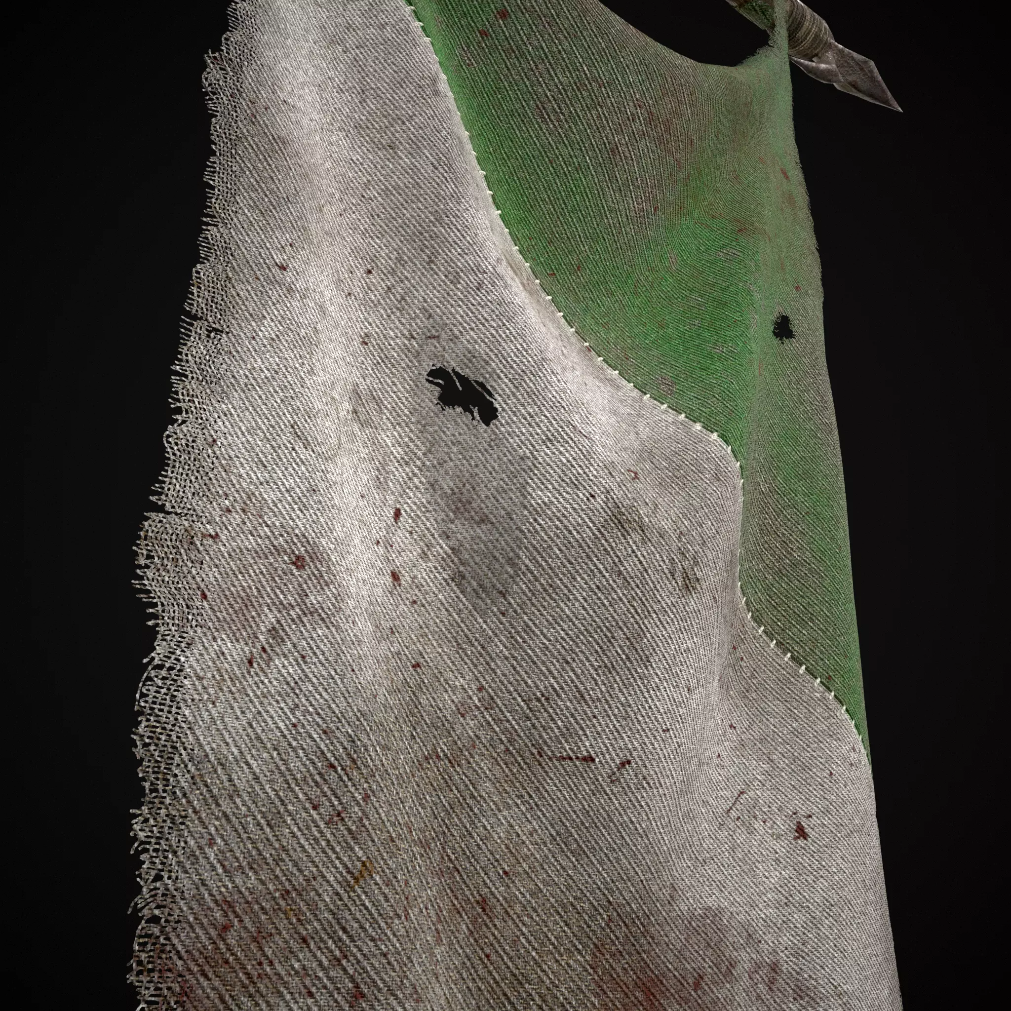 GW War Banner Low-poly 3D model_9