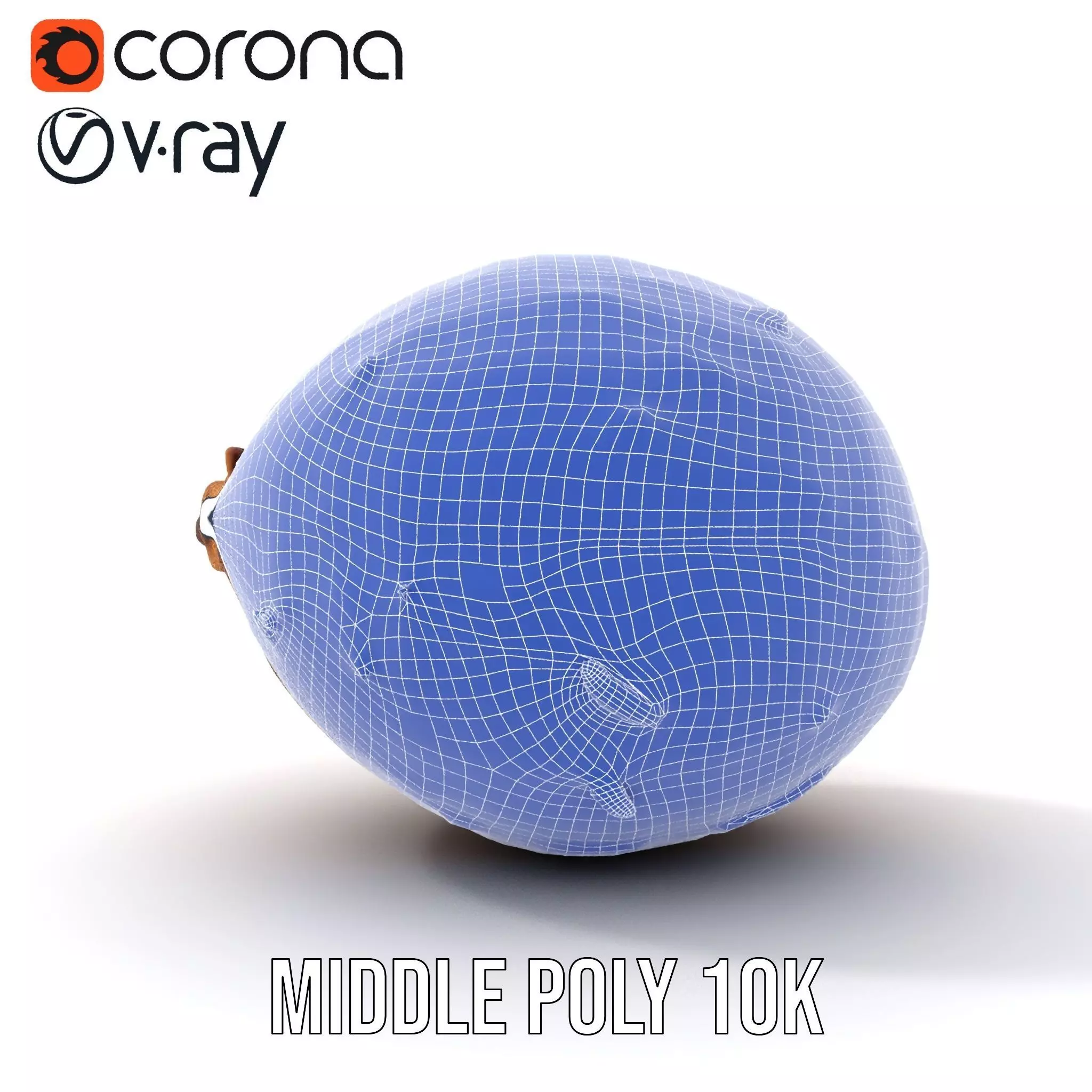 Rustic Coconut model pack Low-poly 3D model_30