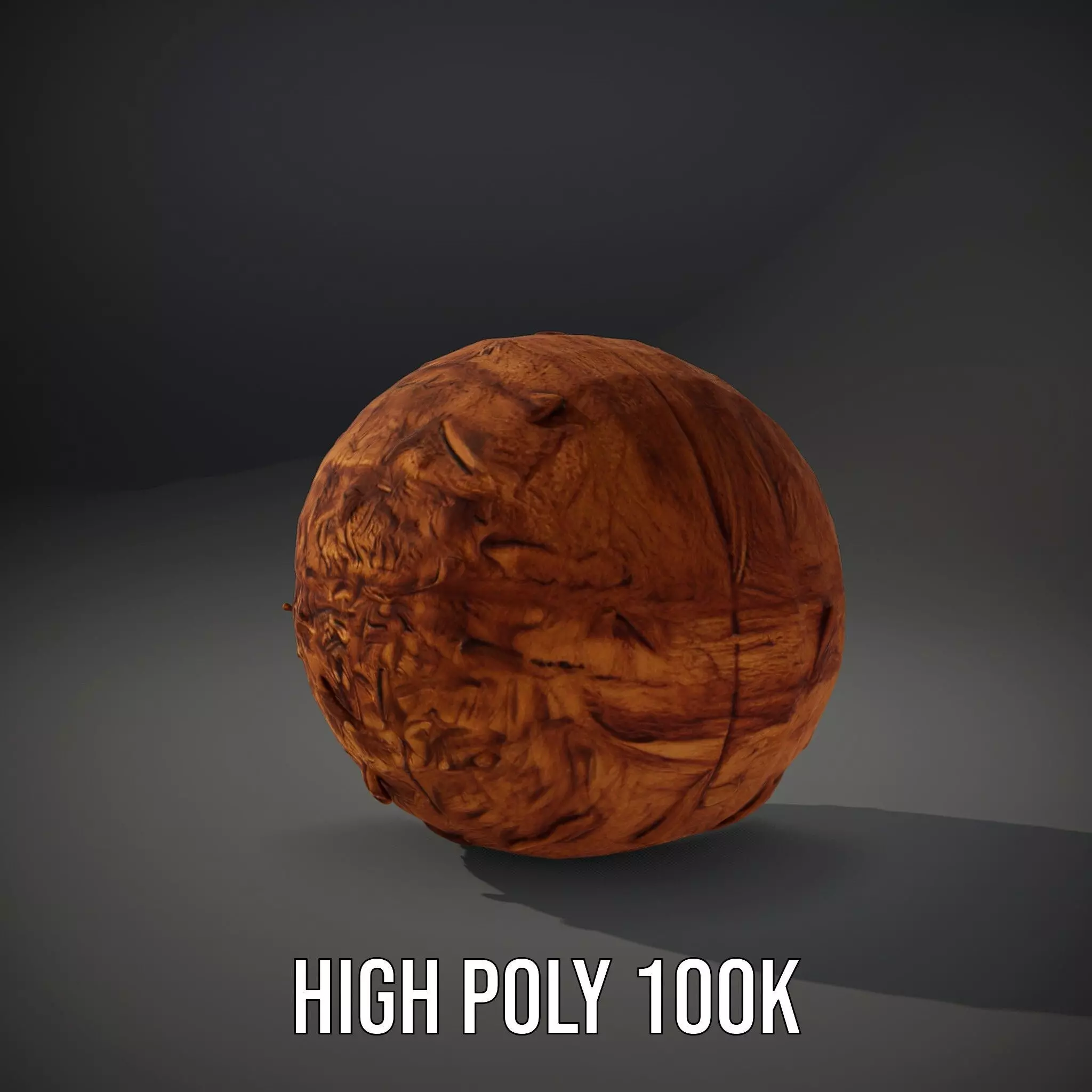 Rustic Coconut model pack Low-poly 3D model_9