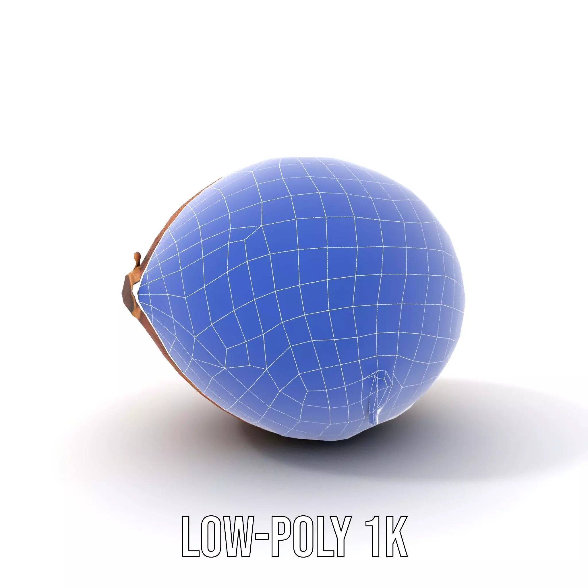 Rustic Coconut model pack Low-poly 3D model_8