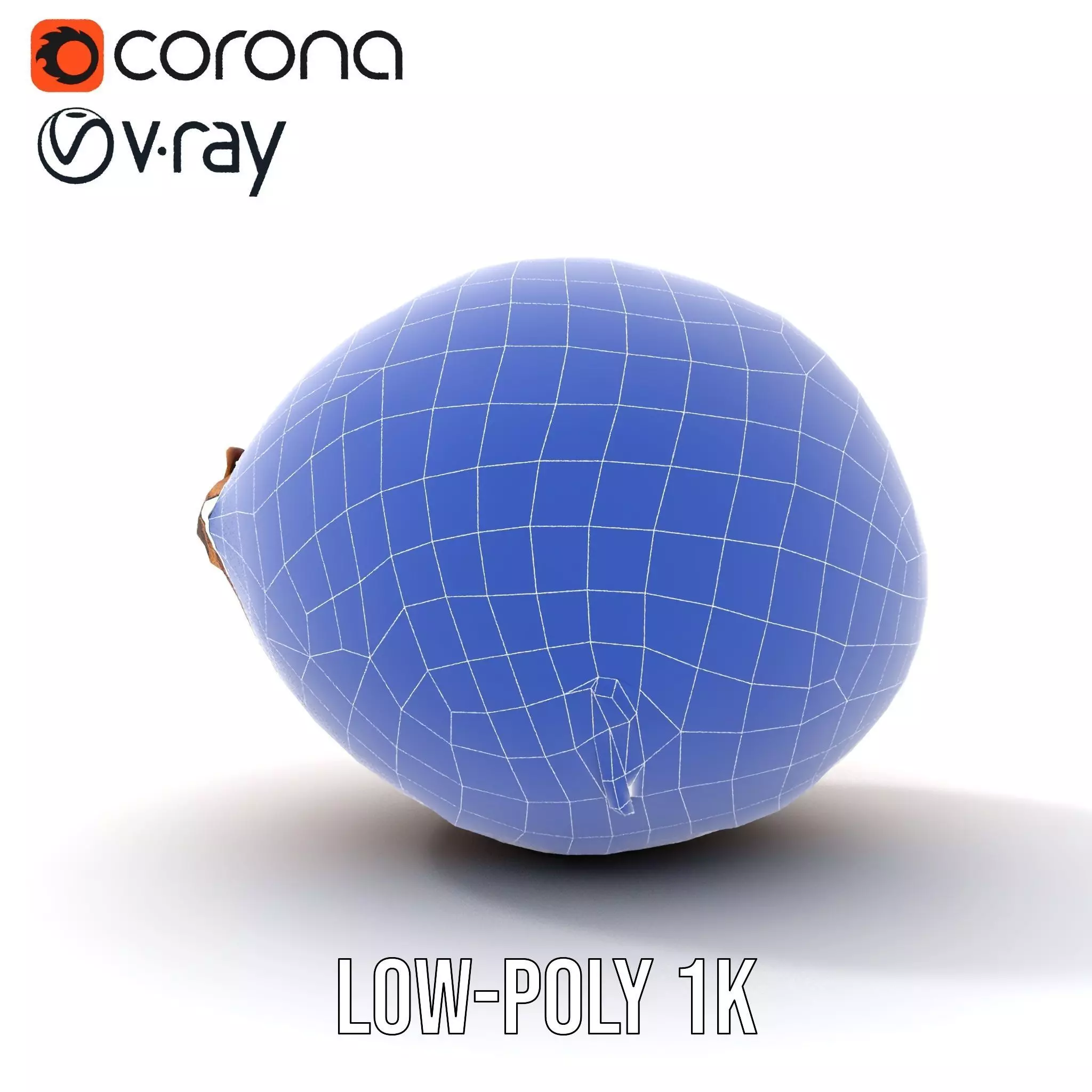 Rustic Coconut model pack Low-poly 3D model_28