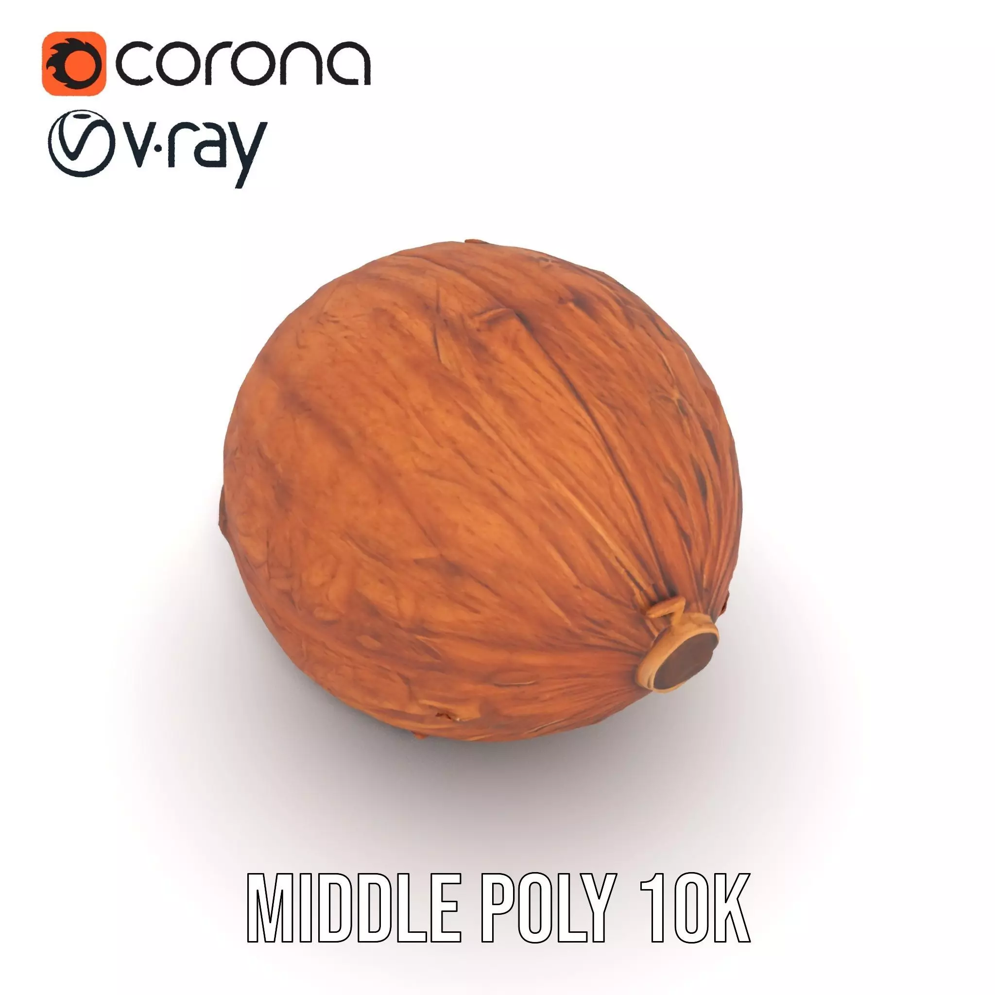 Rustic Coconut model pack Low-poly 3D model_25