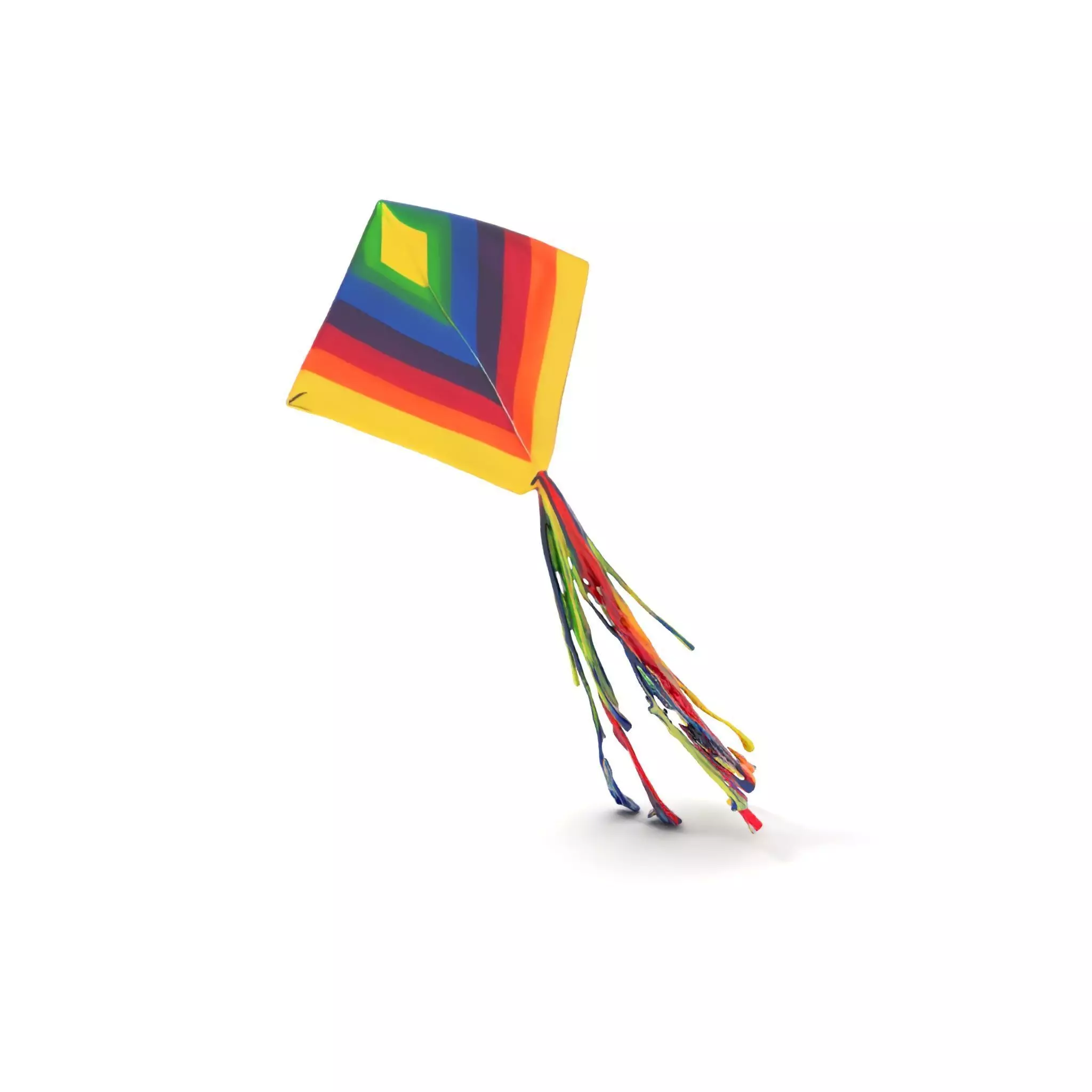 Rainbow Diamond Kite model pack Low-poly 3D model_0