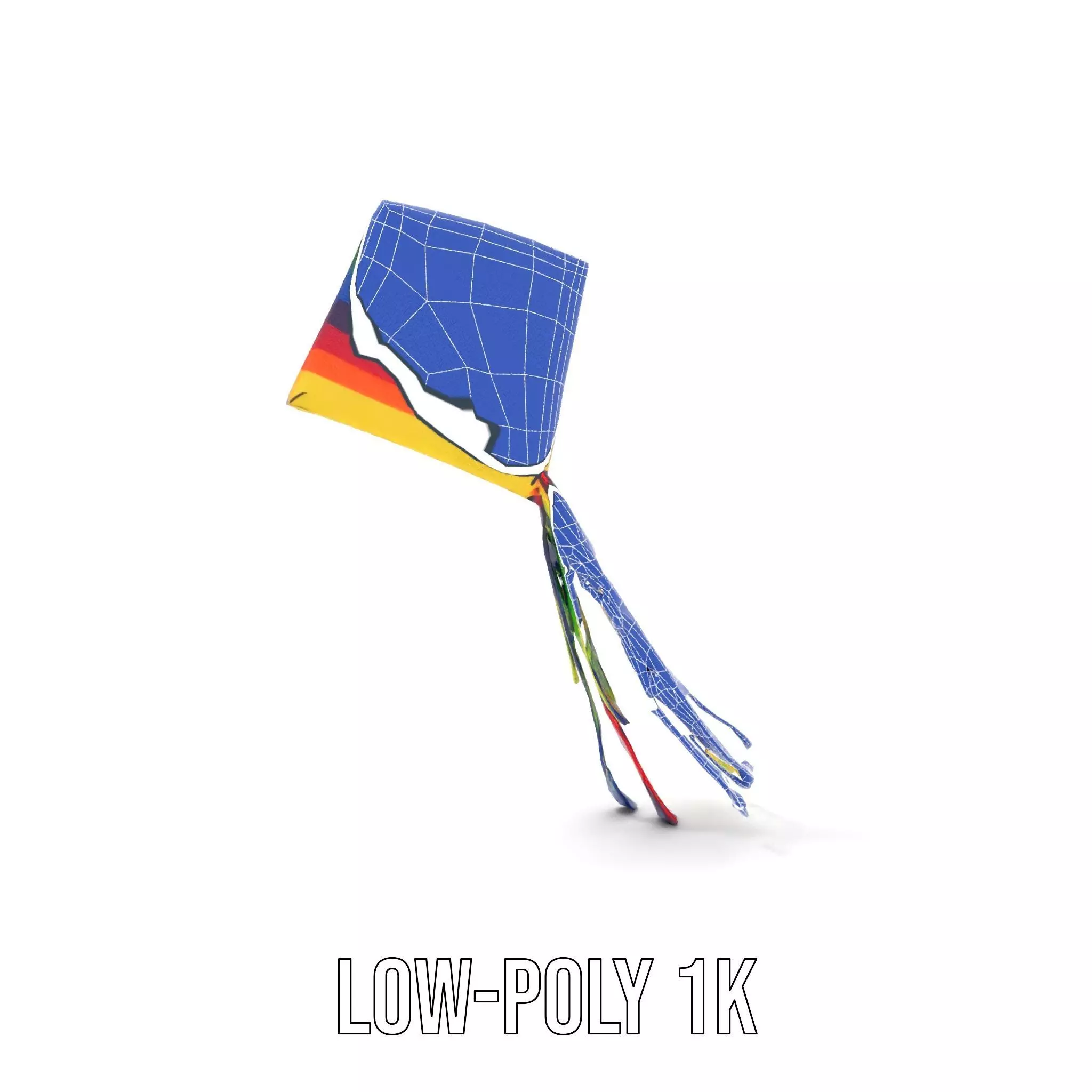 Rainbow Diamond Kite model pack Low-poly 3D model_28