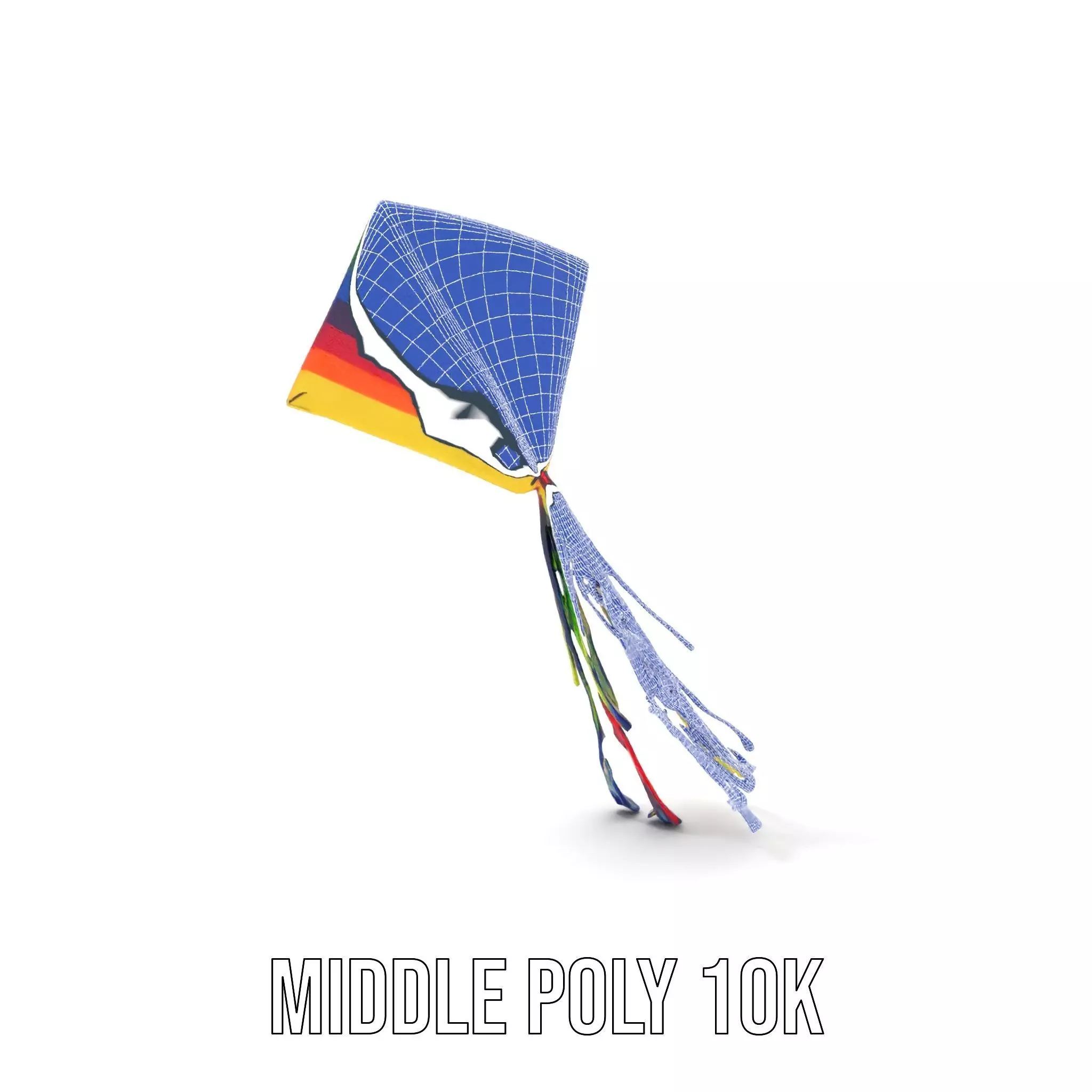 Rainbow Diamond Kite model pack Low-poly 3D model_16