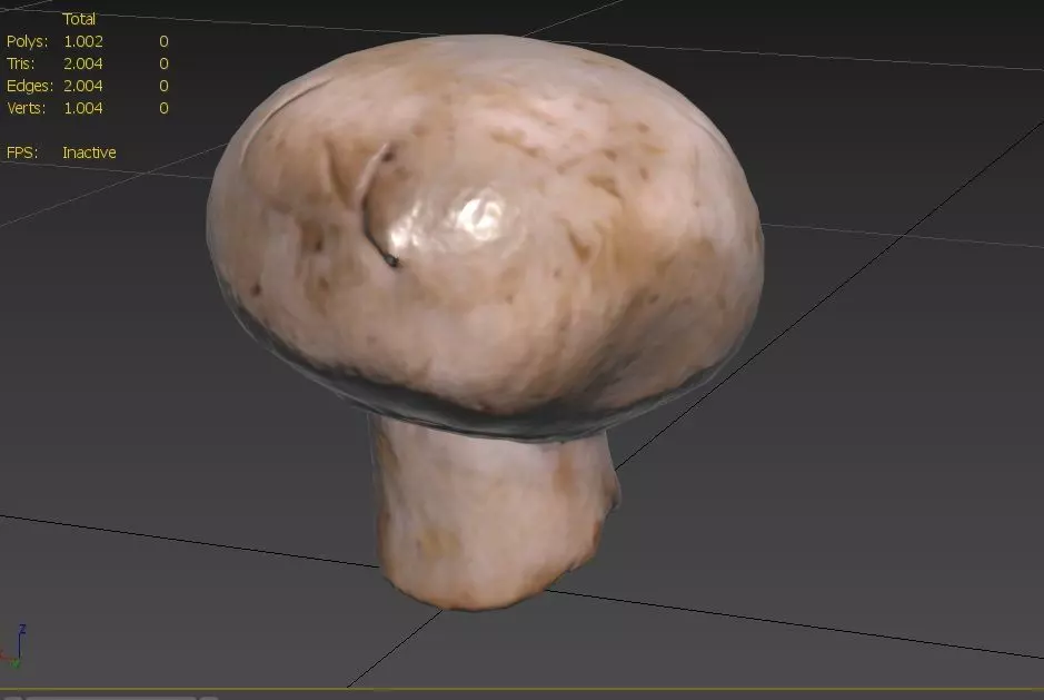 Mushroom M10 Low-poly 3D model_2