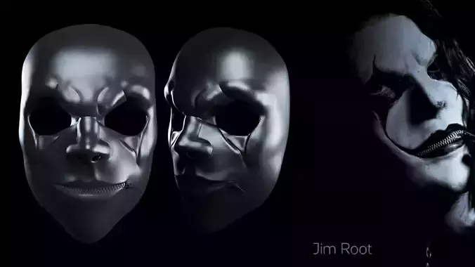 Jim Root Slipknot Mask 3D Printable Model - Horror Rock