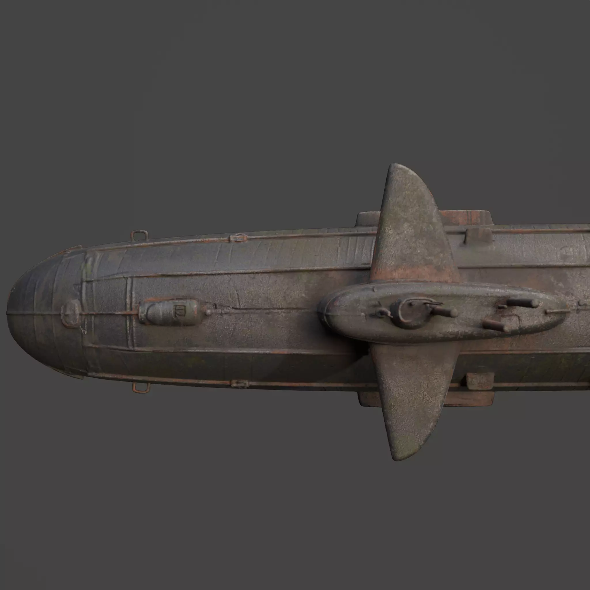 Naval Submarine Watercraft 4K PBR 3D model_11