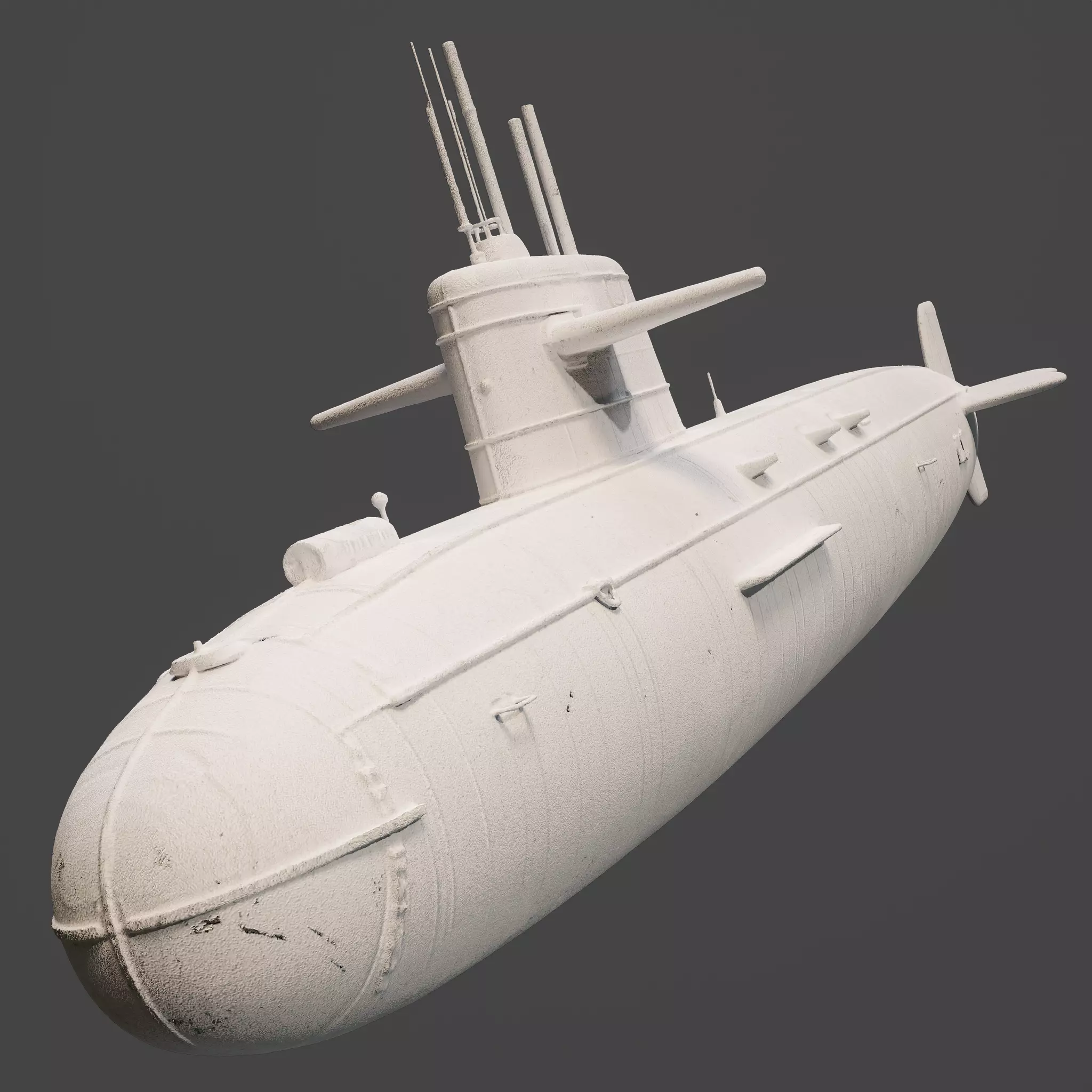 Naval Submarine Watercraft 4K PBR 3D model_19