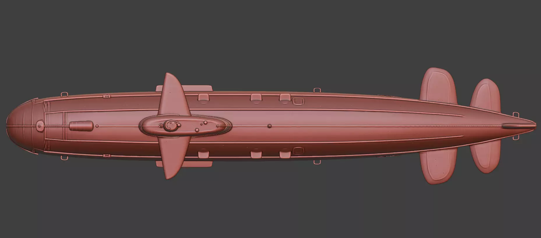 Naval Submarine Watercraft 4K PBR 3D model_16