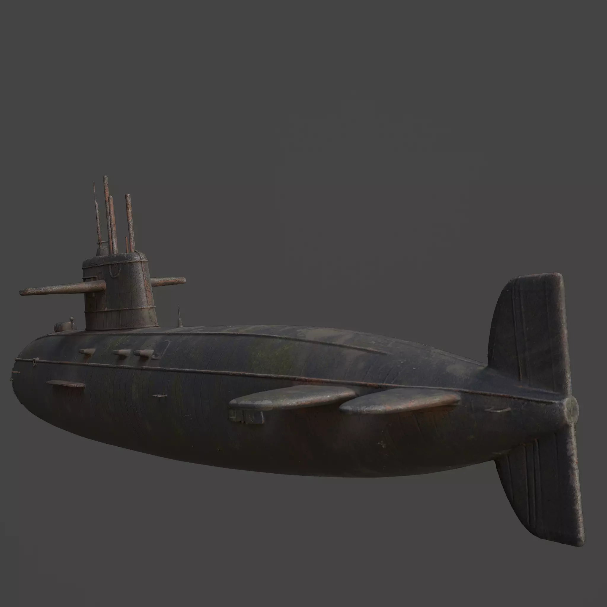 Naval Submarine Watercraft 4K PBR 3D model_21