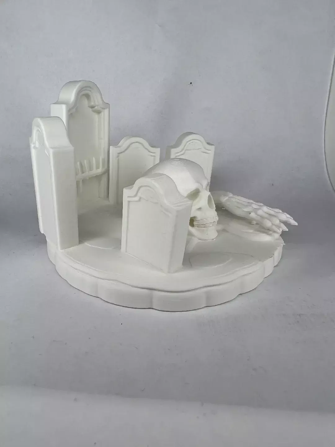 Graveyard Skull Diorama STL 3D print model_2