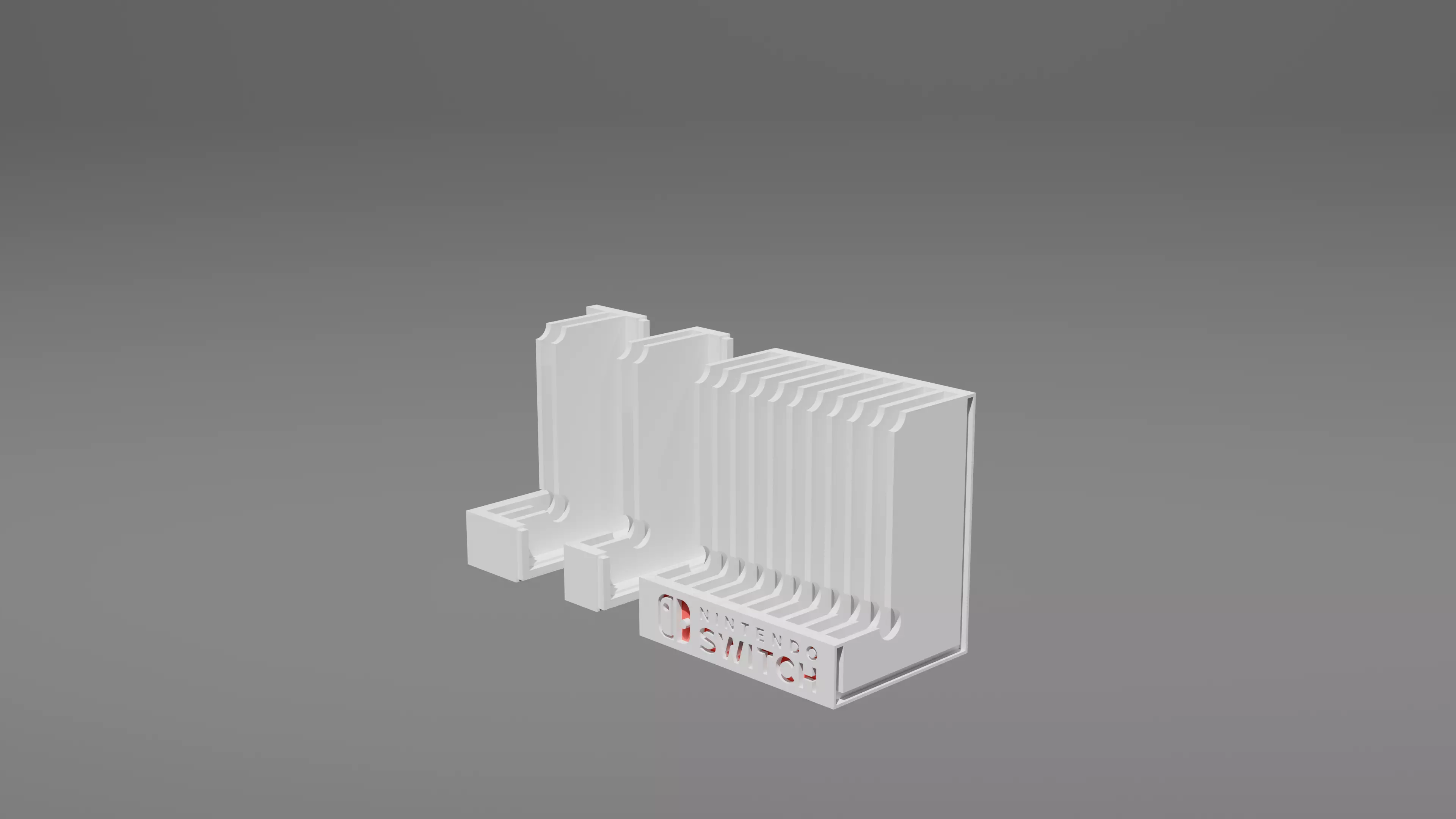 Nintendo Game Stand - modular 3D print model_3