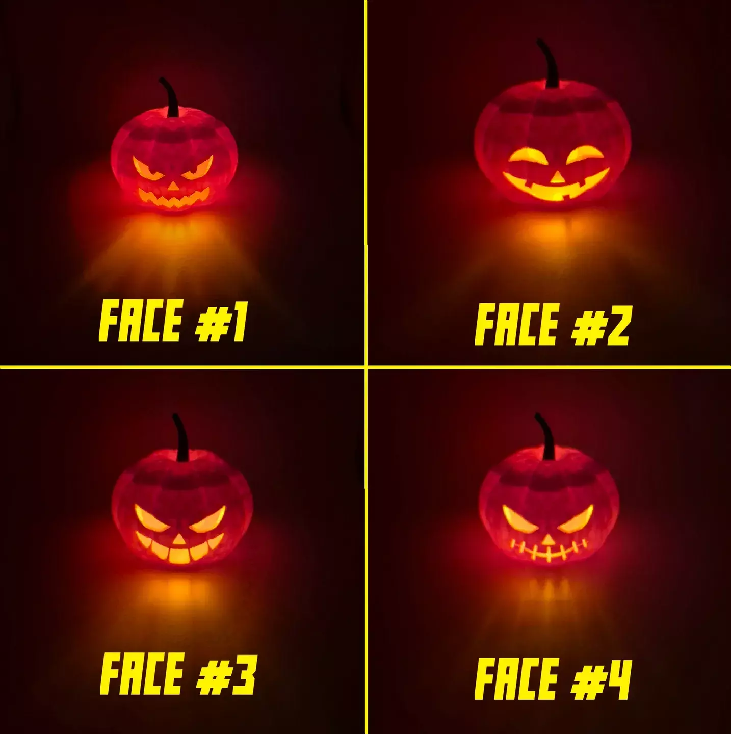 Jack O Lantern Lantern STL Set 3D print model_0