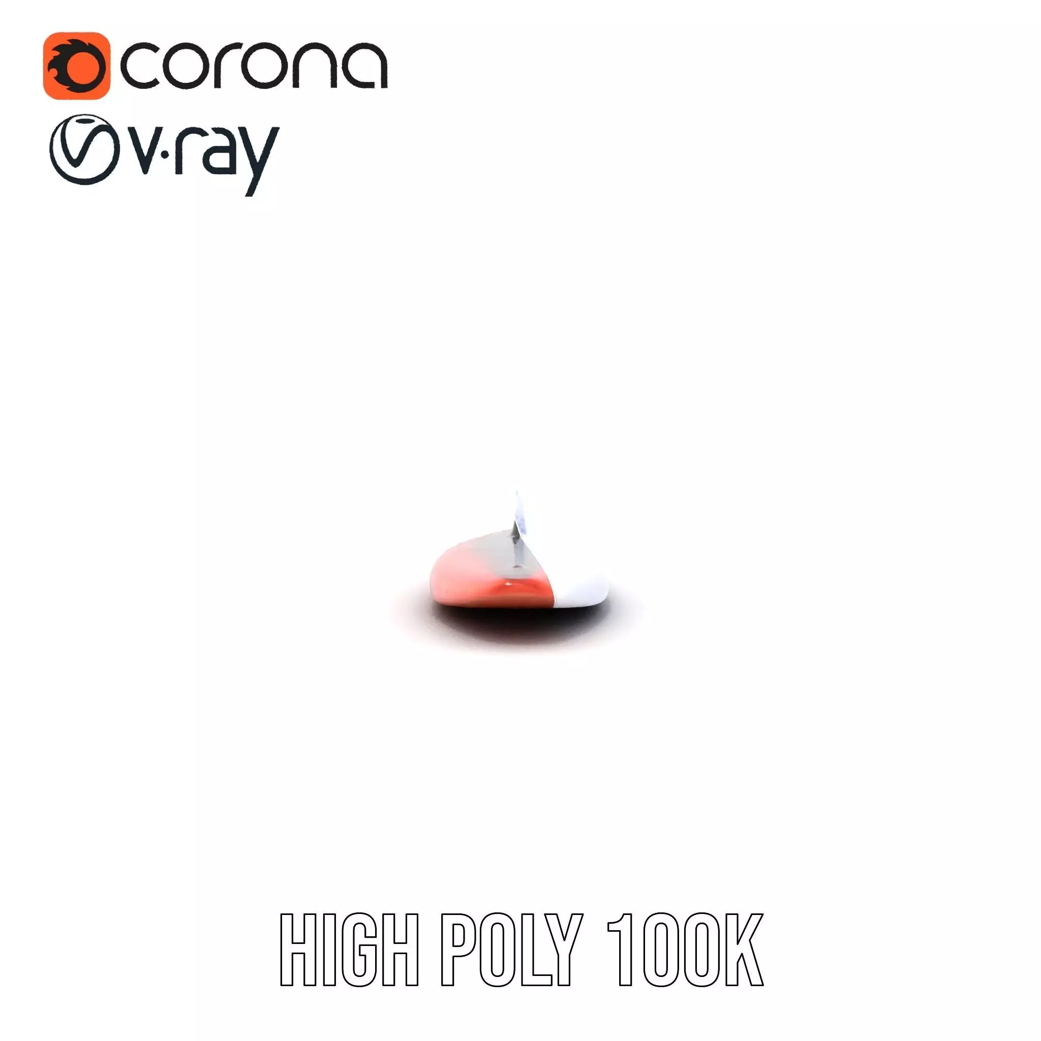 Red Speed Surfboard model pack Low-poly 3D model_29