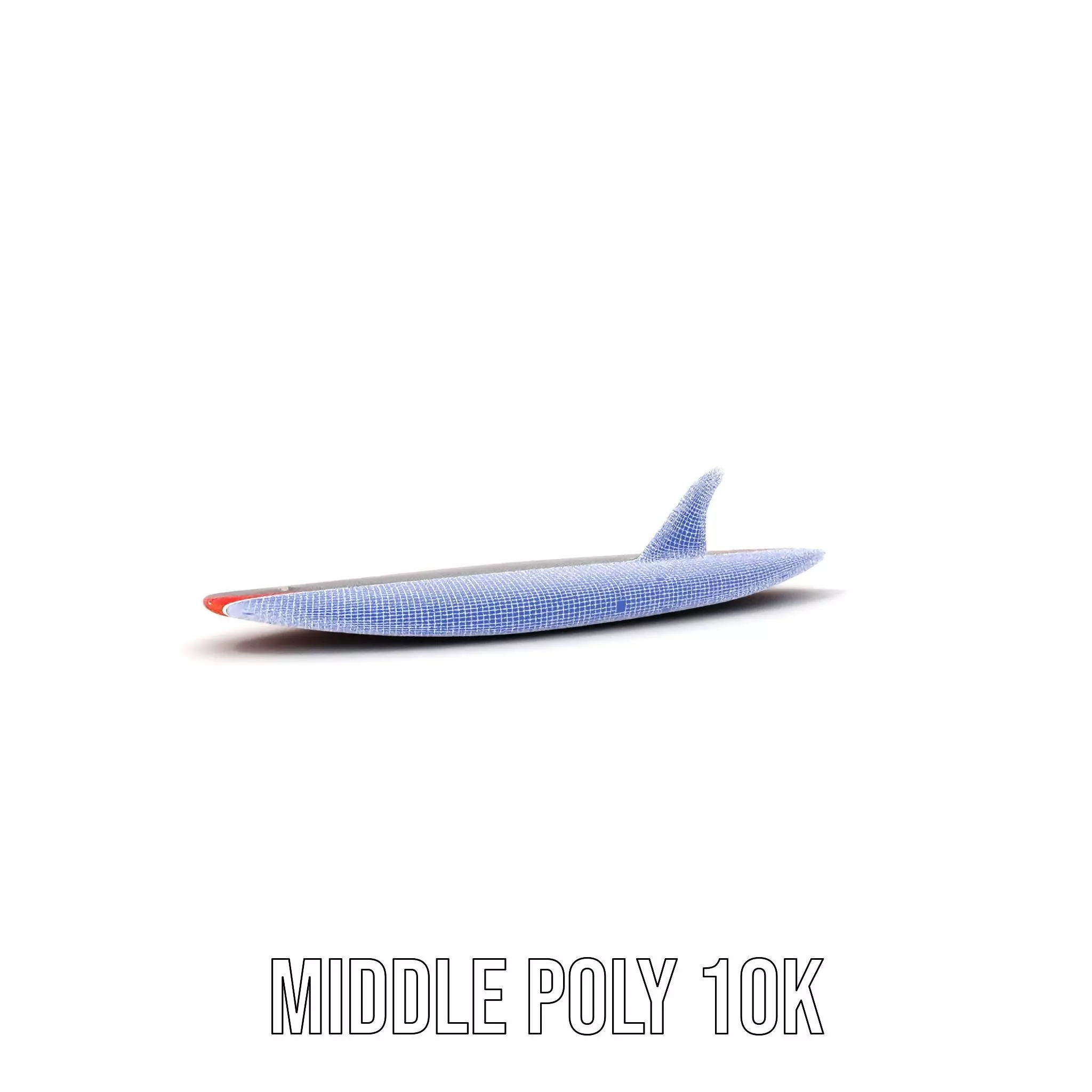 Red Speed Surfboard model pack Low-poly 3D model_21