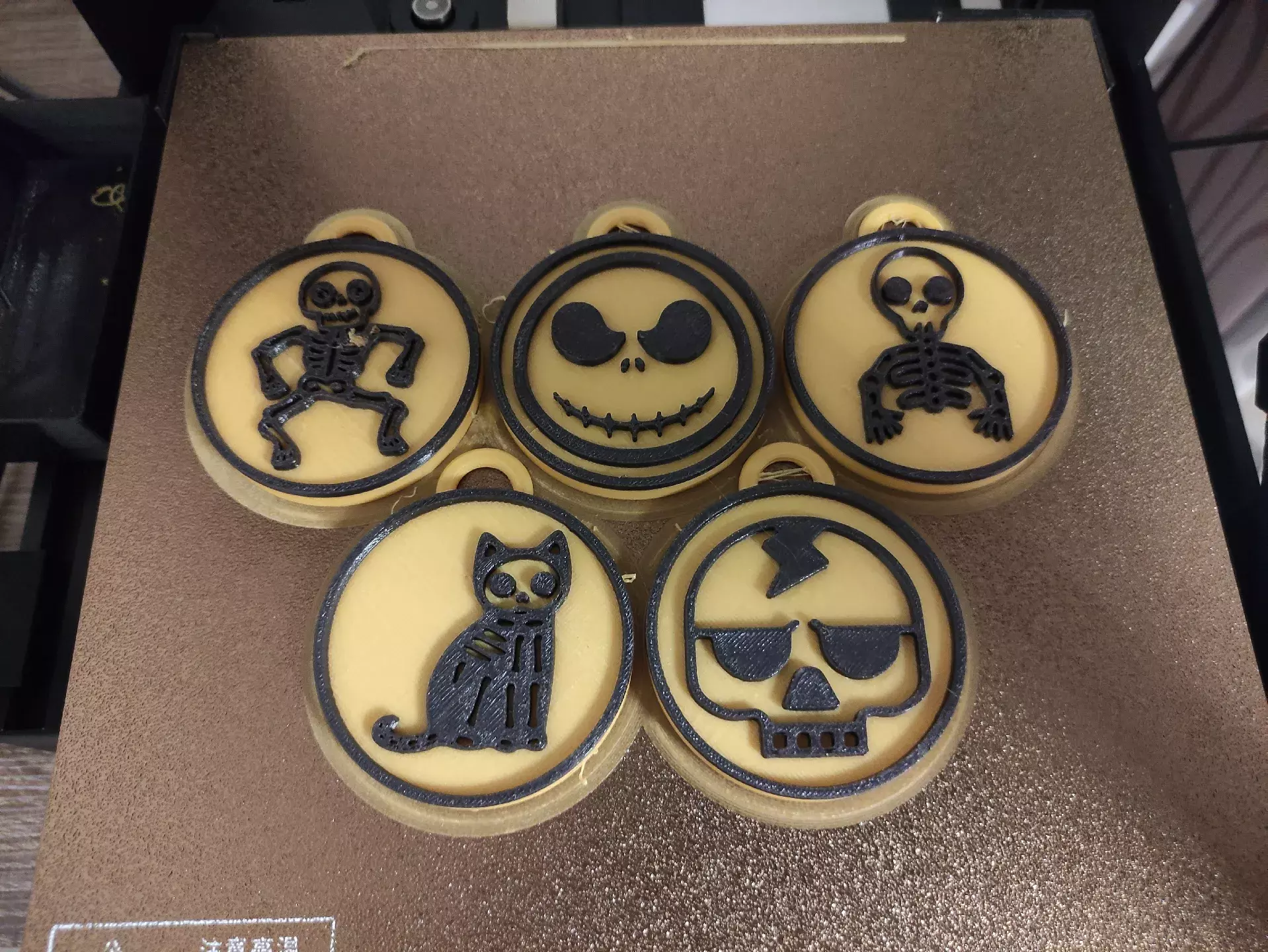 Halloween Icon Keychains STL Pack  3D print model_4