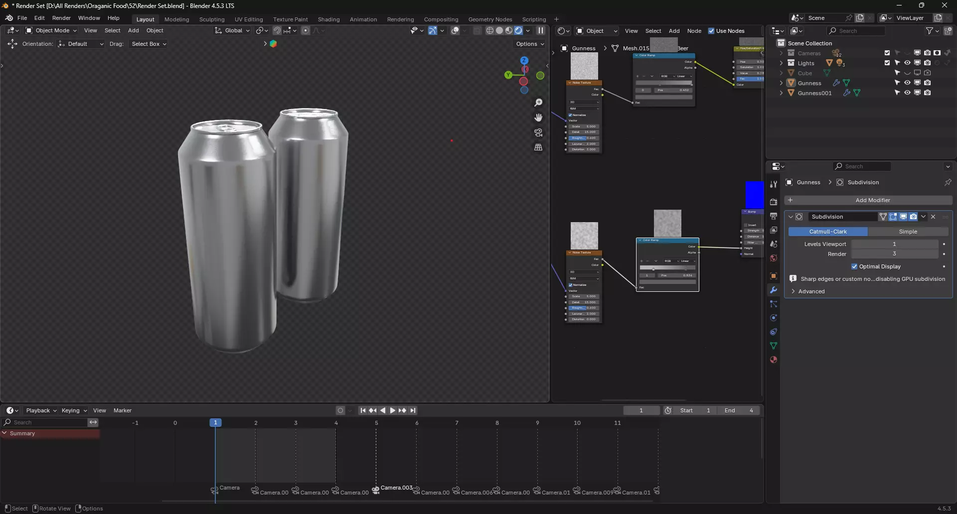 Aluminium Cans Low-poly 3D model_6