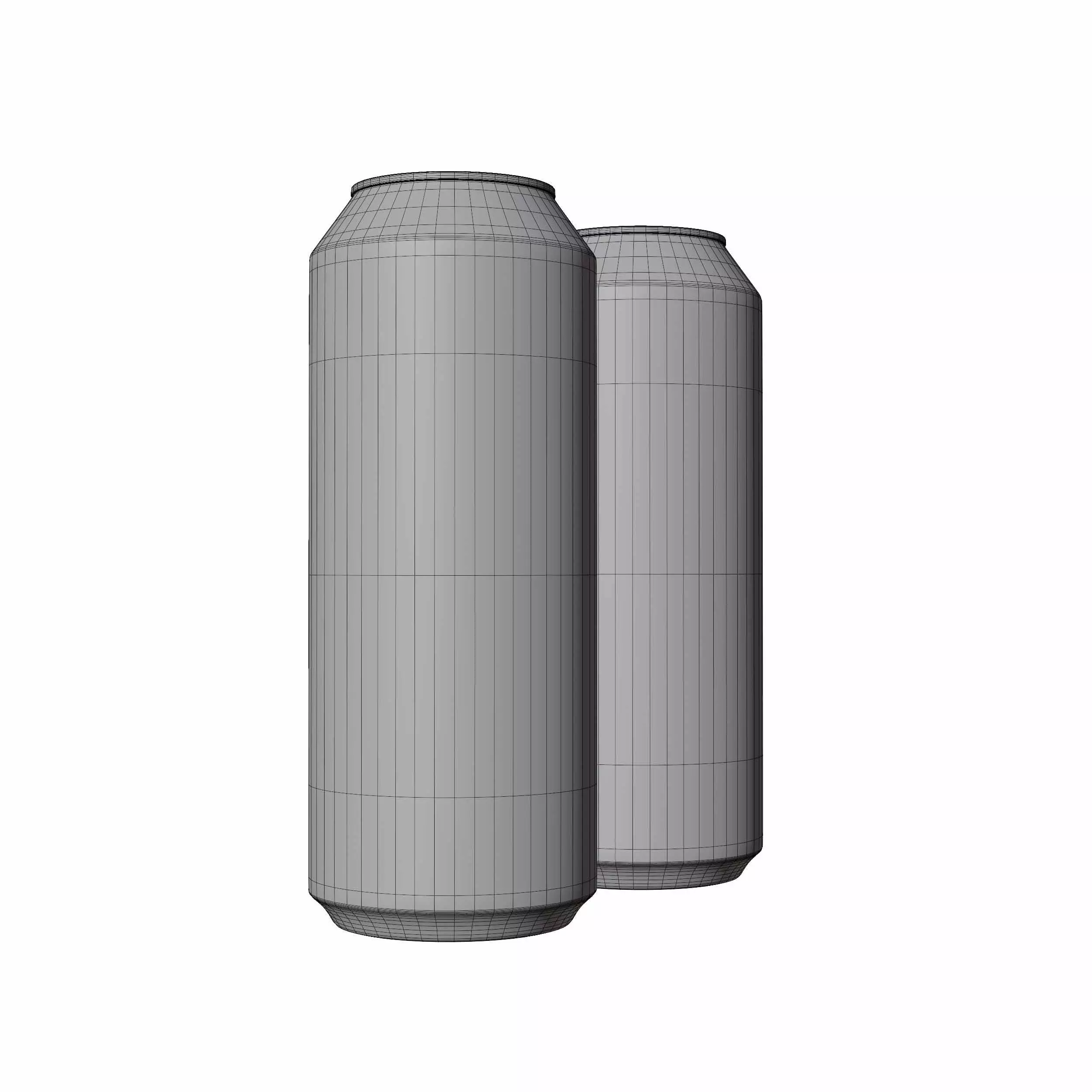 Aluminium Cans Low-poly 3D model_4