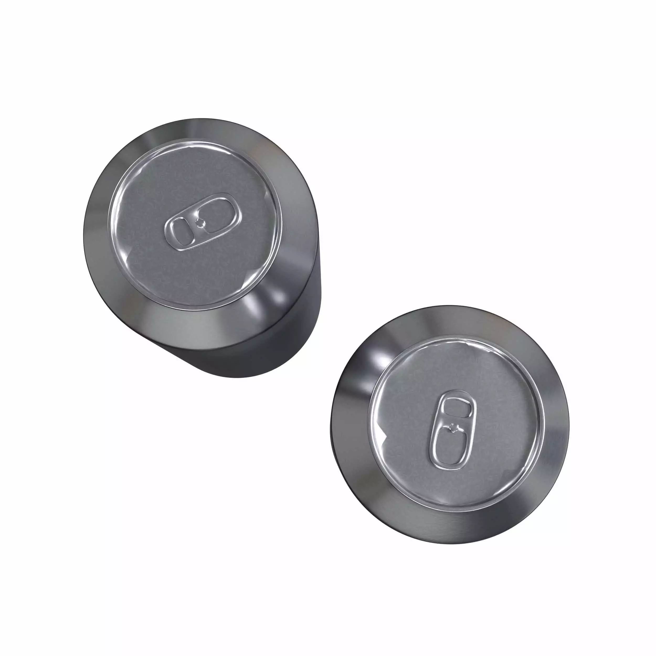 Aluminium Cans Low-poly 3D model_2