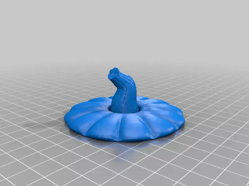 Crawling Pumpkin Candy Bowl STL 3D print model_3