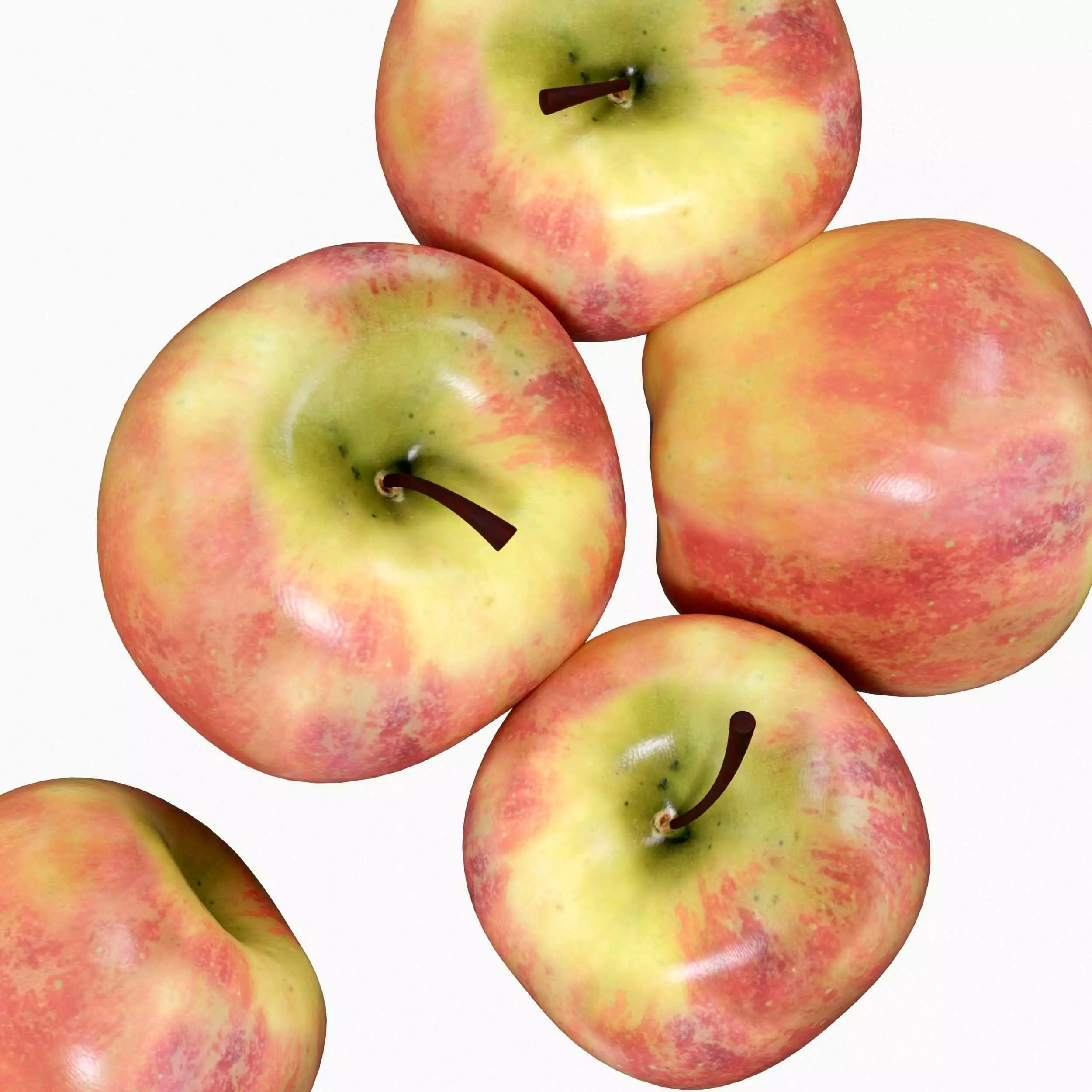 Apples Fruit 3D model_2