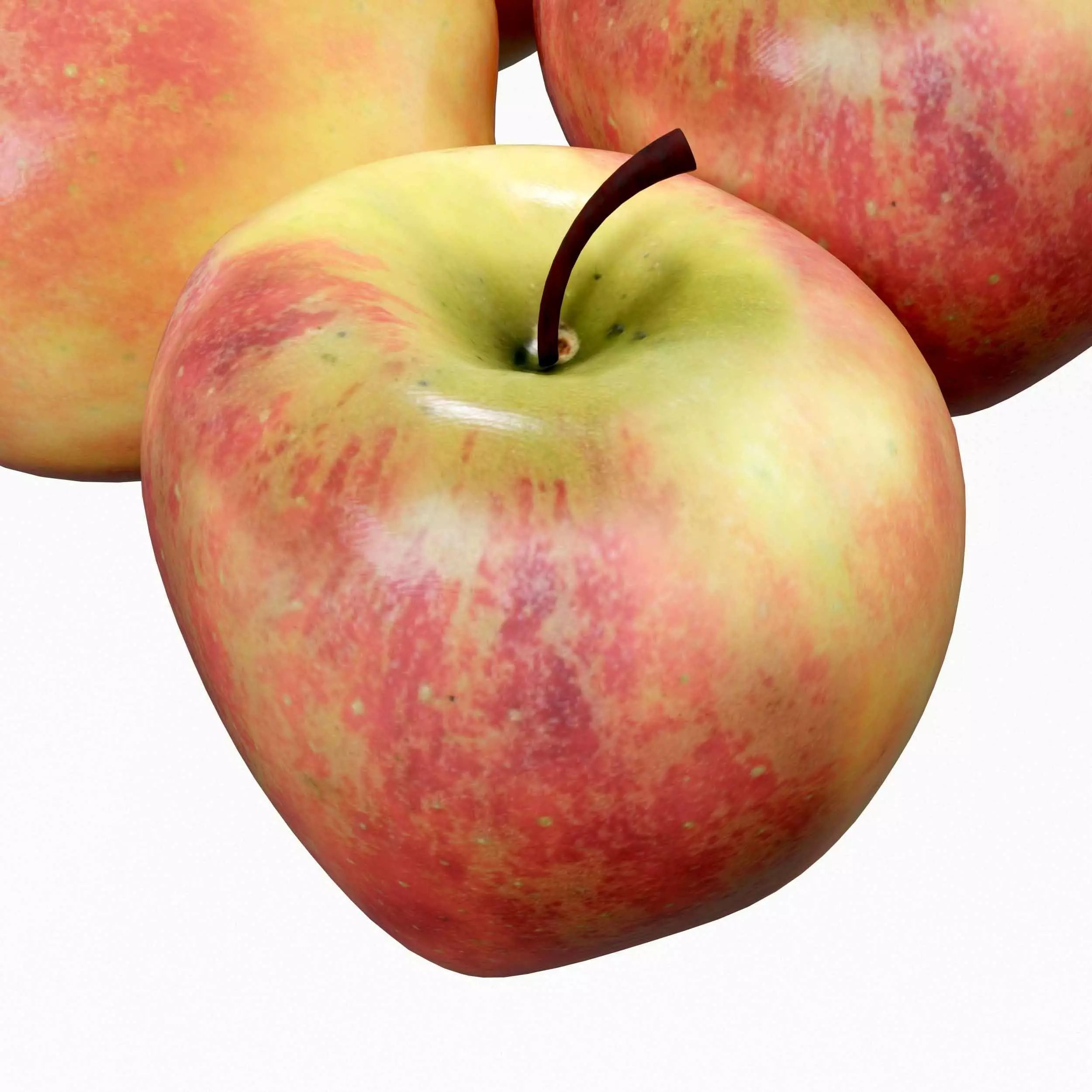 Apples Fruit 3D model_4