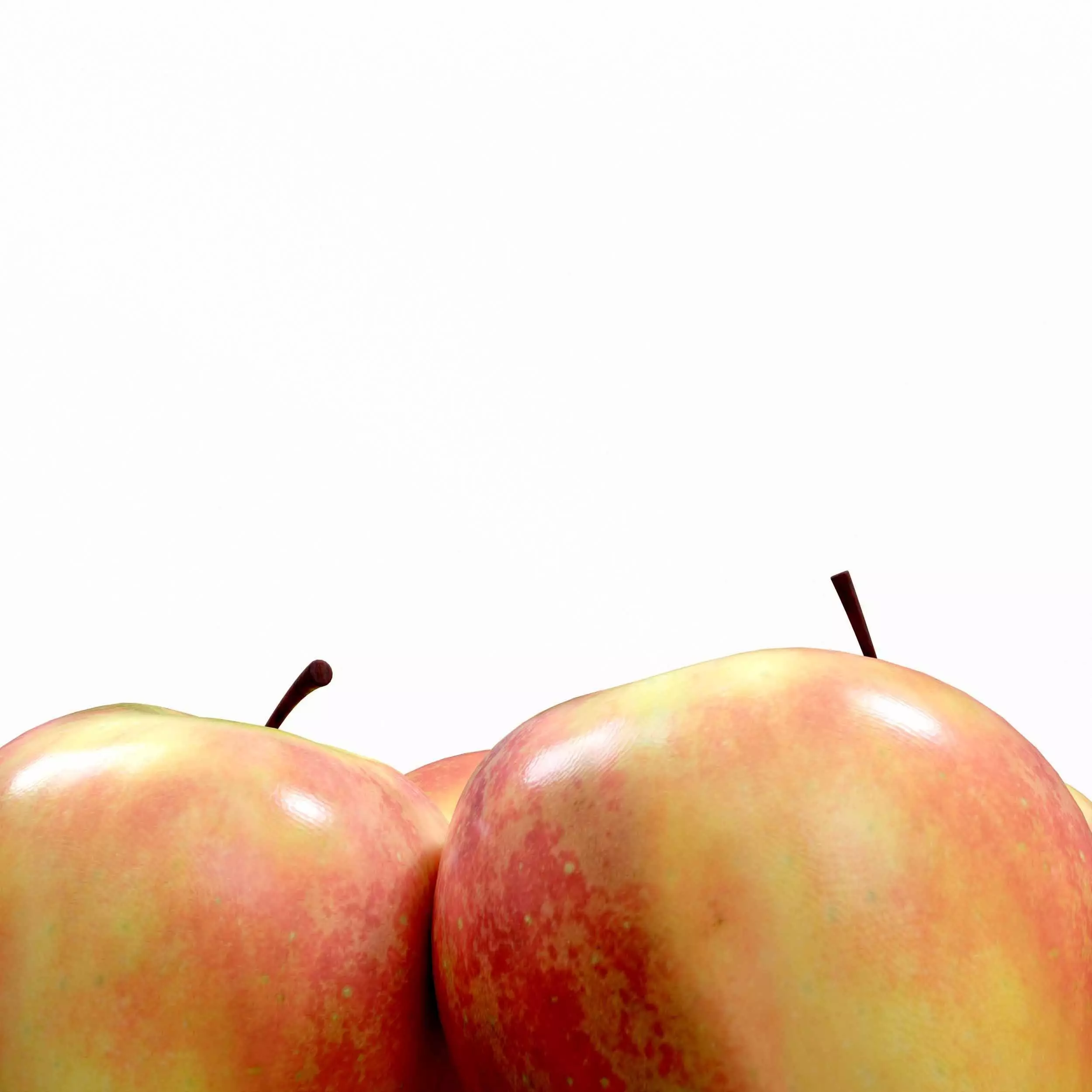 Apples Fruit 3D model_3