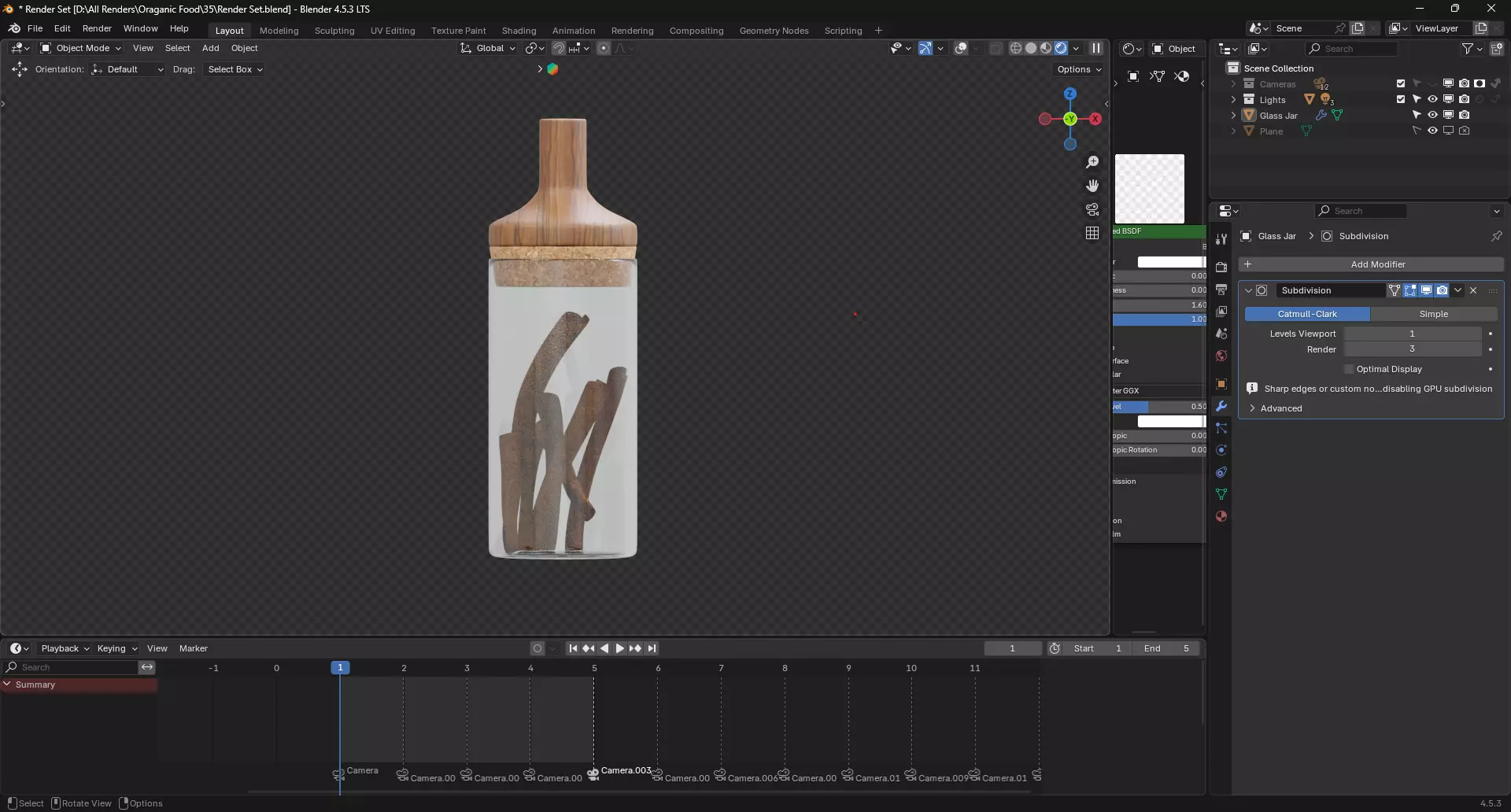 Cinnamon jar 3D model_6