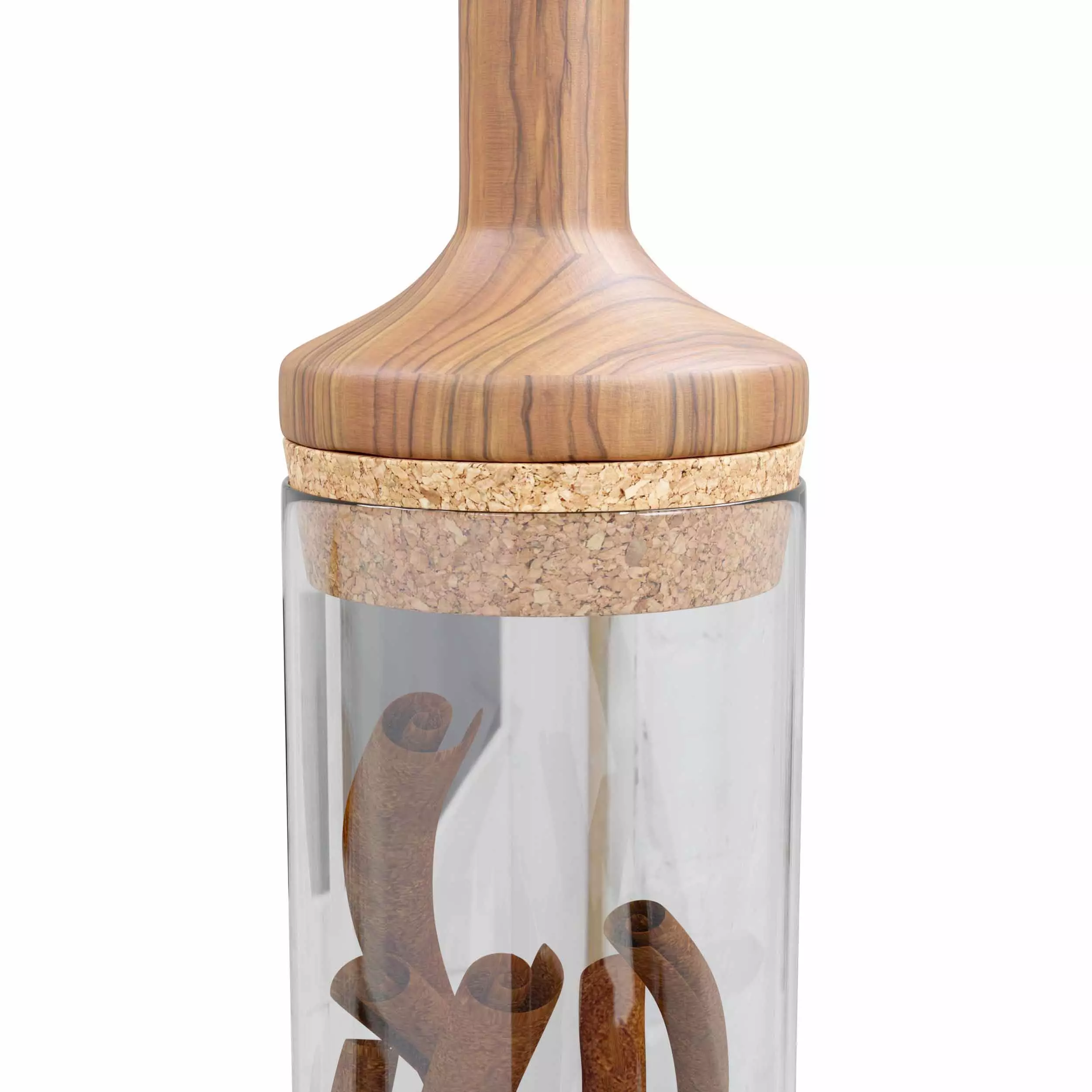 Cinnamon jar 3D model_1