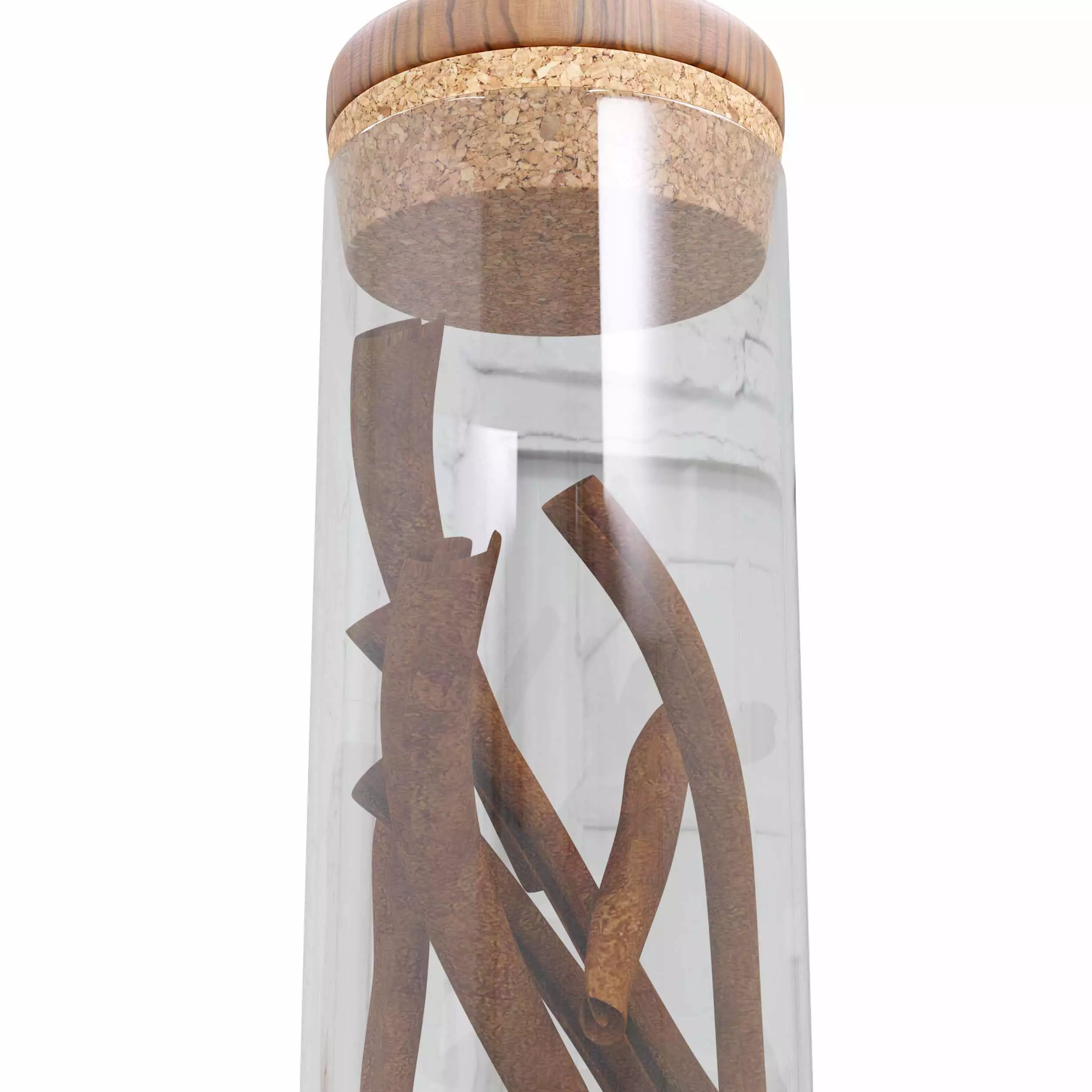 Cinnamon jar 3D model_2